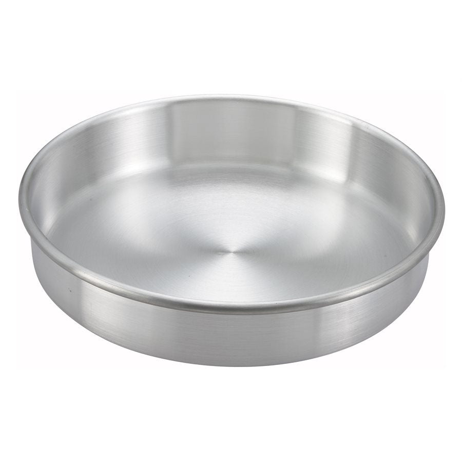Winco 10-Inch Round Cake Pan - 3-Inch Deep Non-Stick Baking Pan for Cakes, Pies & Desserts - Perfect for Birthday Cakes, Wedding Cakes & Home Baking
