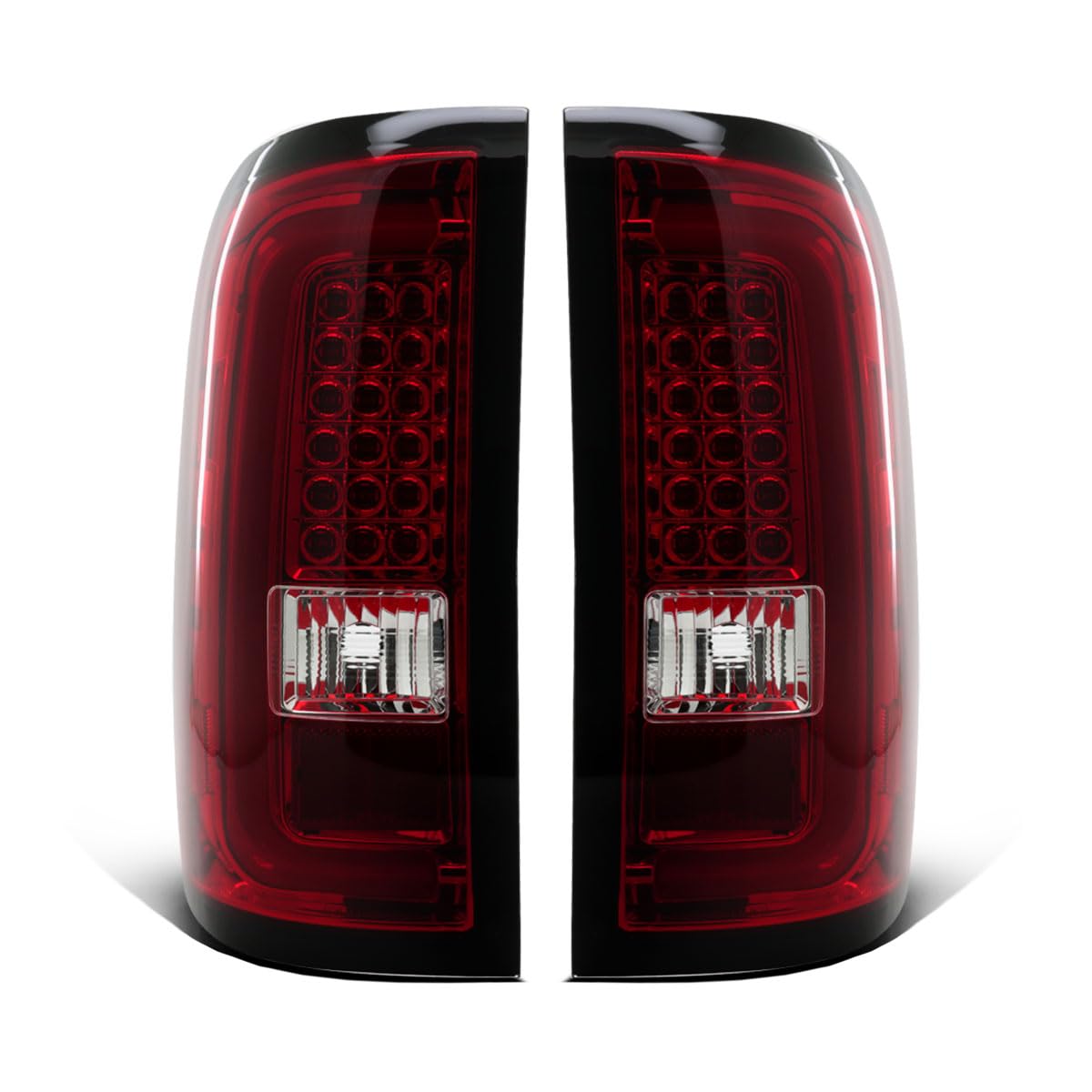 GMC Sierra 1500 2500HD 3500HD Pickup Truck LED Tail Lights Brake Lamps - Red Pair (2014-2018) | Durable & Bright Replacement for Enhanced Safety & Style | Perfect for Night Driving, Off-Roading & Custom Truck Upgrades