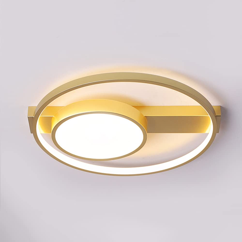 Modern Round LED Flush Mount Ceiling Light - Energy Saving Silicone & Aluminum Luminaire for Bedroom, Living Room, Kitchen - Close to Ceiling Lighting Fixture for Home Decor