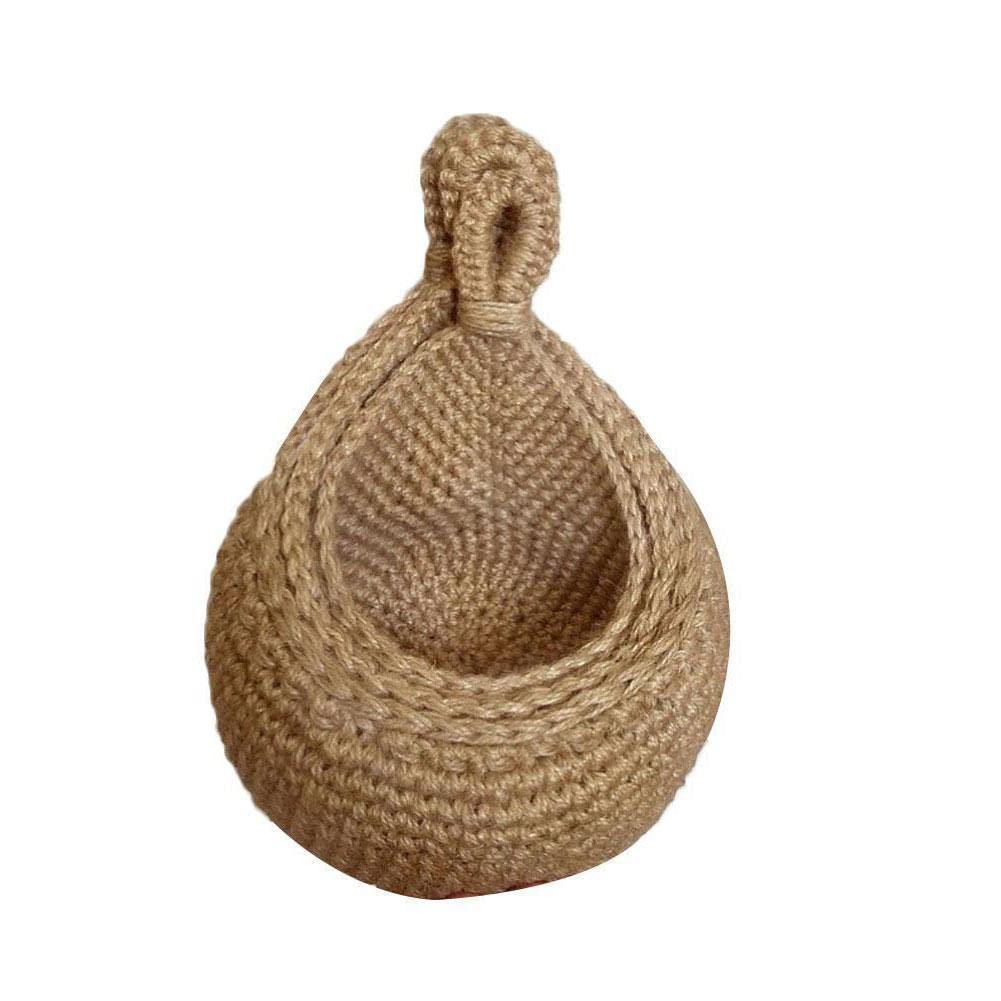 GEKUPEM Hanging Wall Vegetable Fruit Baskets - Handwoven Bohemian Farmhouse Kitchen Storage for Fruits, Vegetables & Organizing - Perfect for Home, Kitchen, Pantry & Farmhouse Decor