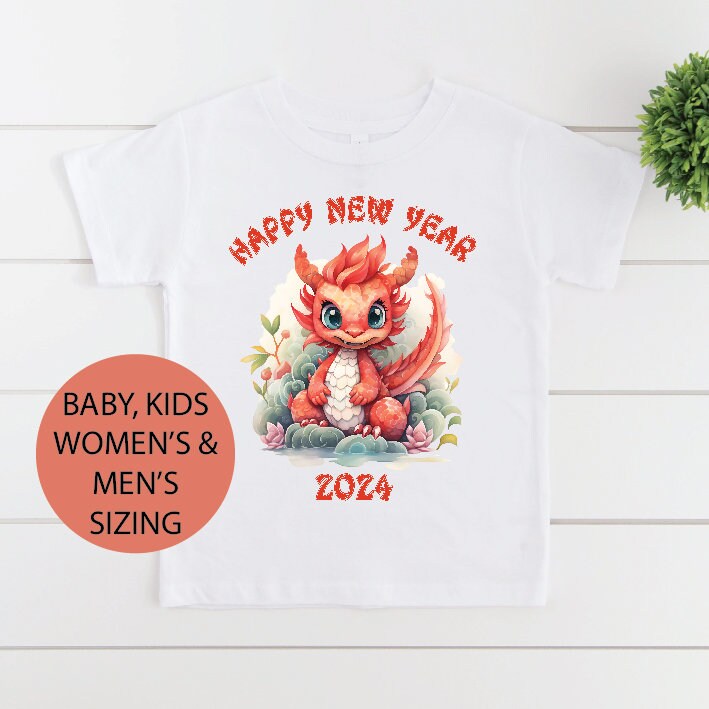 Chinese New Year T-Shirt - 2024 Year of the Dragon Graphic Tee for Men & Women | Festive Lunar New Year Apparel for Celebrations & Family Gatherings