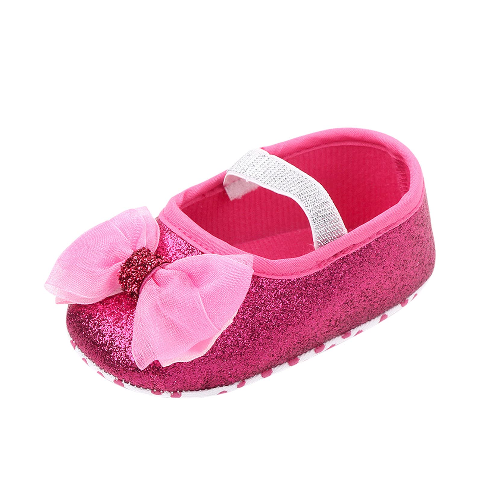 Toddler Princess Bowknot Baby Shoes - Soft Sole First Walkers for Girls | Cute Casual Infant Walking Shoes for Special Occasions & Everyday Wear