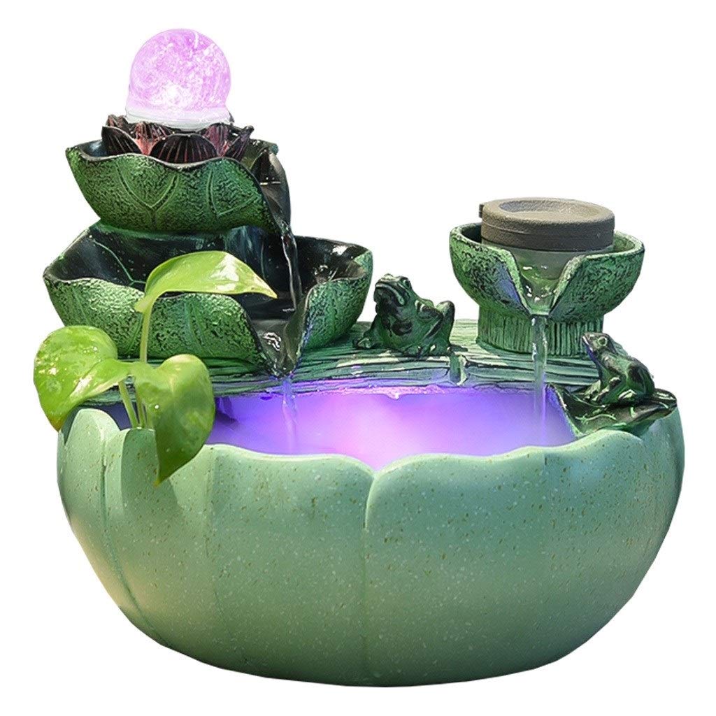 YAYA2021-SHOP Resin Tabletop Fountain - Zen Water Feature for Home & Office Decor, Relaxing Desktop Waterfall for Living Room, Fish Tank, Creative Opening Gift | Perfect for Stress Relief, Meditation & Feng Shui