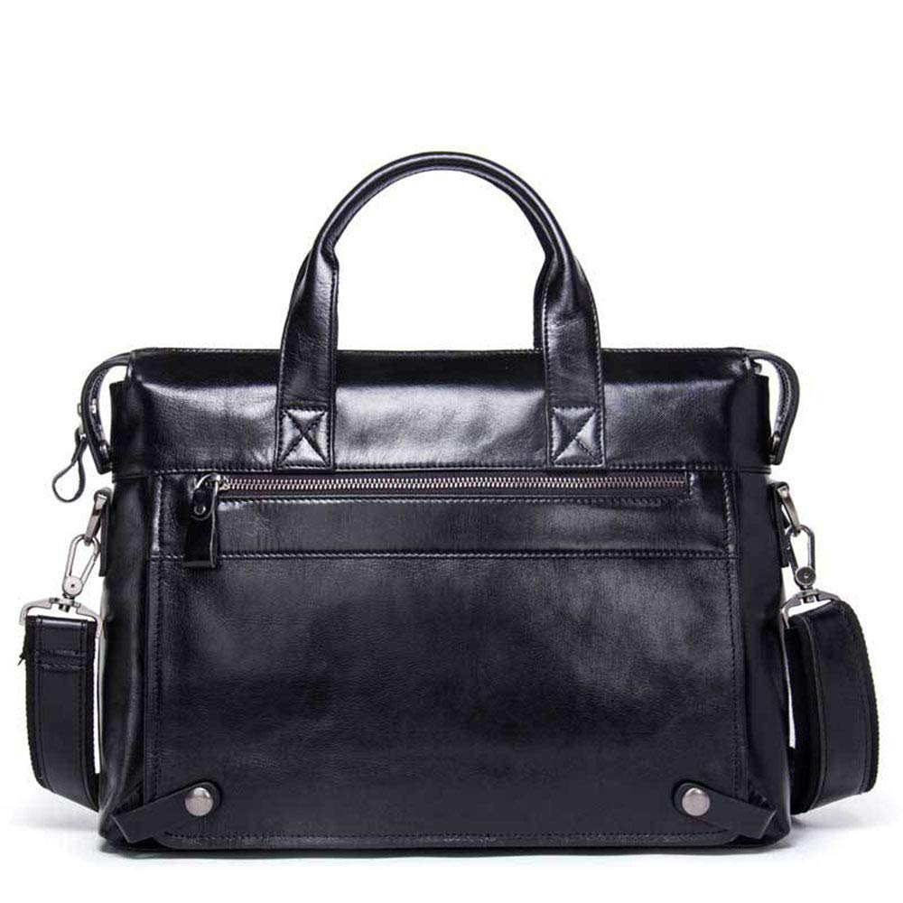 GHYDDC Men's Crossbody Bag - Waterproof Laptop Briefcase & Travel Messenger Shoulder Bag for Work, School & Gym (Brown/Black)