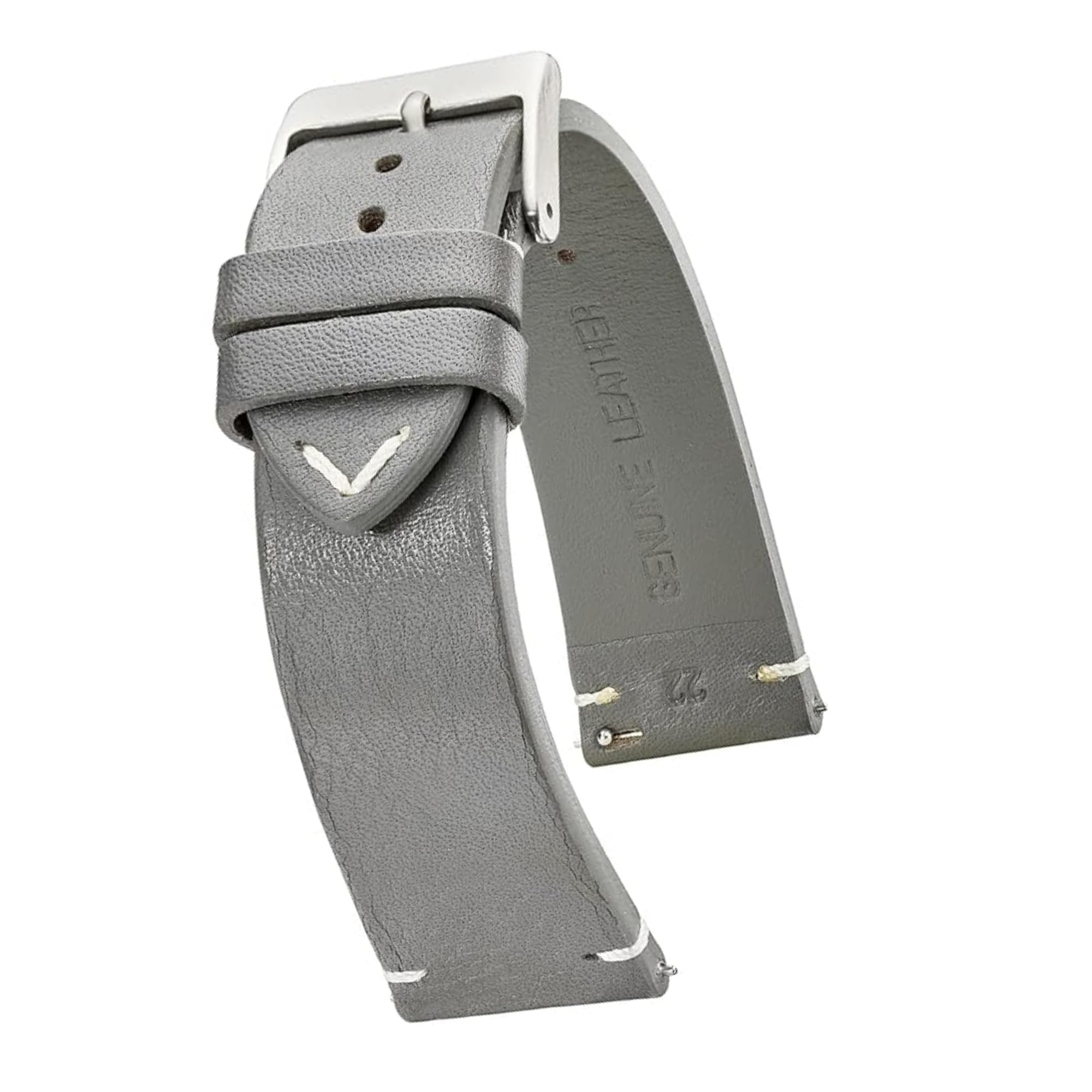 Vintage Leather Watch Strap - Quick Release Band for Men & Women | Smart & Traditional Watches | Durable for Daily Wear