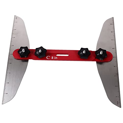 Stair Measuring Template - Stainless Steel Stair Cutting Tool & Tread Template Set for Accurate Stair Installation | Perfect for Window Sills, DIY Home Renovation & Carpentry Projects