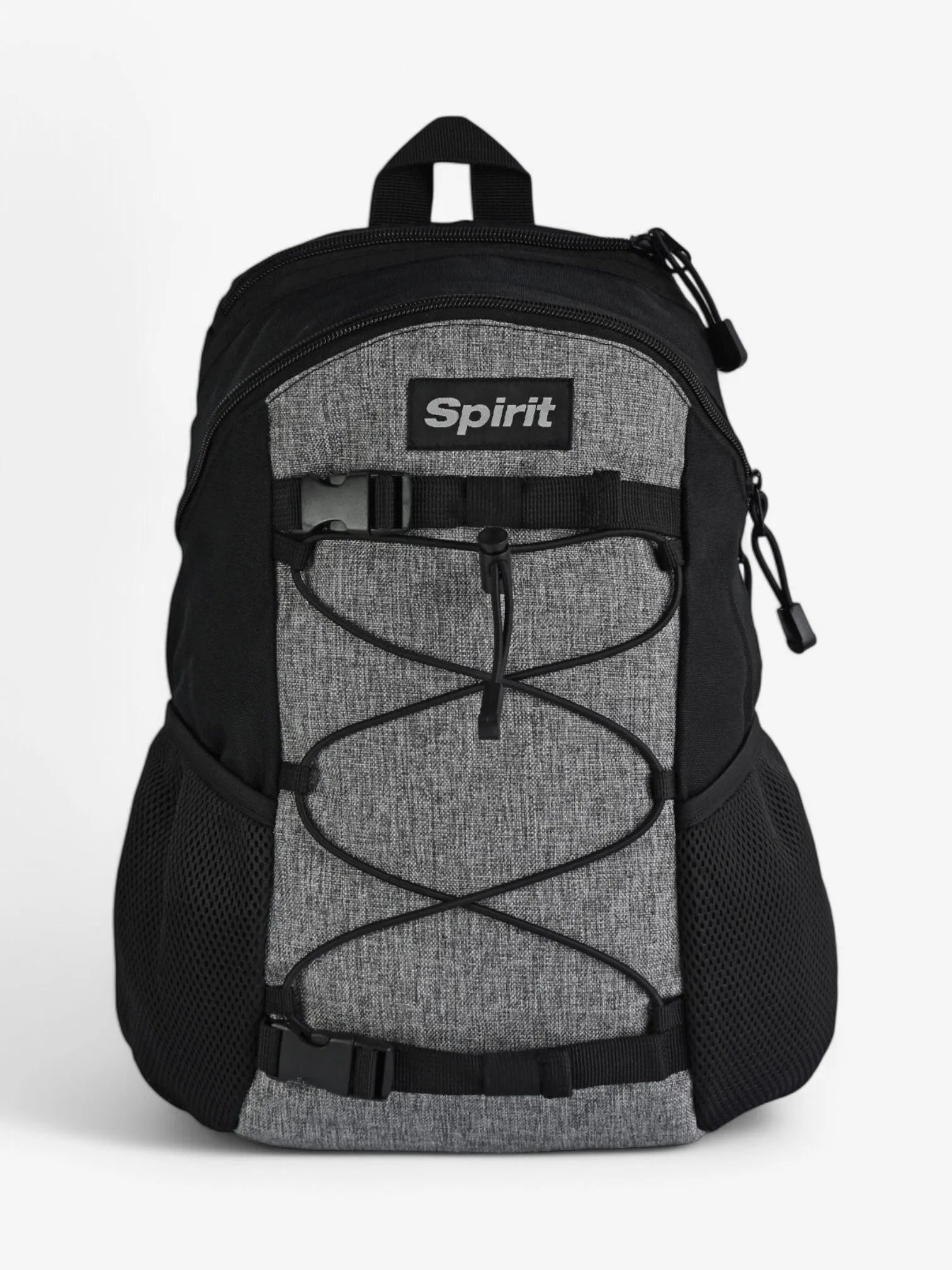 Spirit Action Small Grey Backpack - Lightweight Durable School & Travel Daypack for Men & Women - Perfect for Hiking, Commuting & Outdoor Adventures