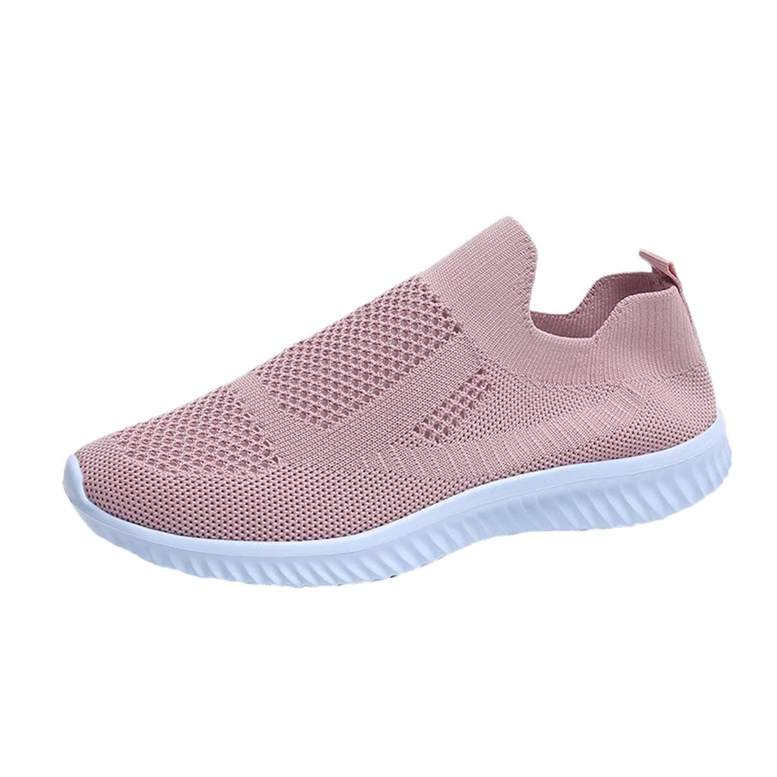 Rvidbe Women's Slip On Sneakers - Stylish & Comfortable Non-Slip Loafers for Running, Walking & Casual Wear | Breathable Lightweight Athletic Shoes for Women
