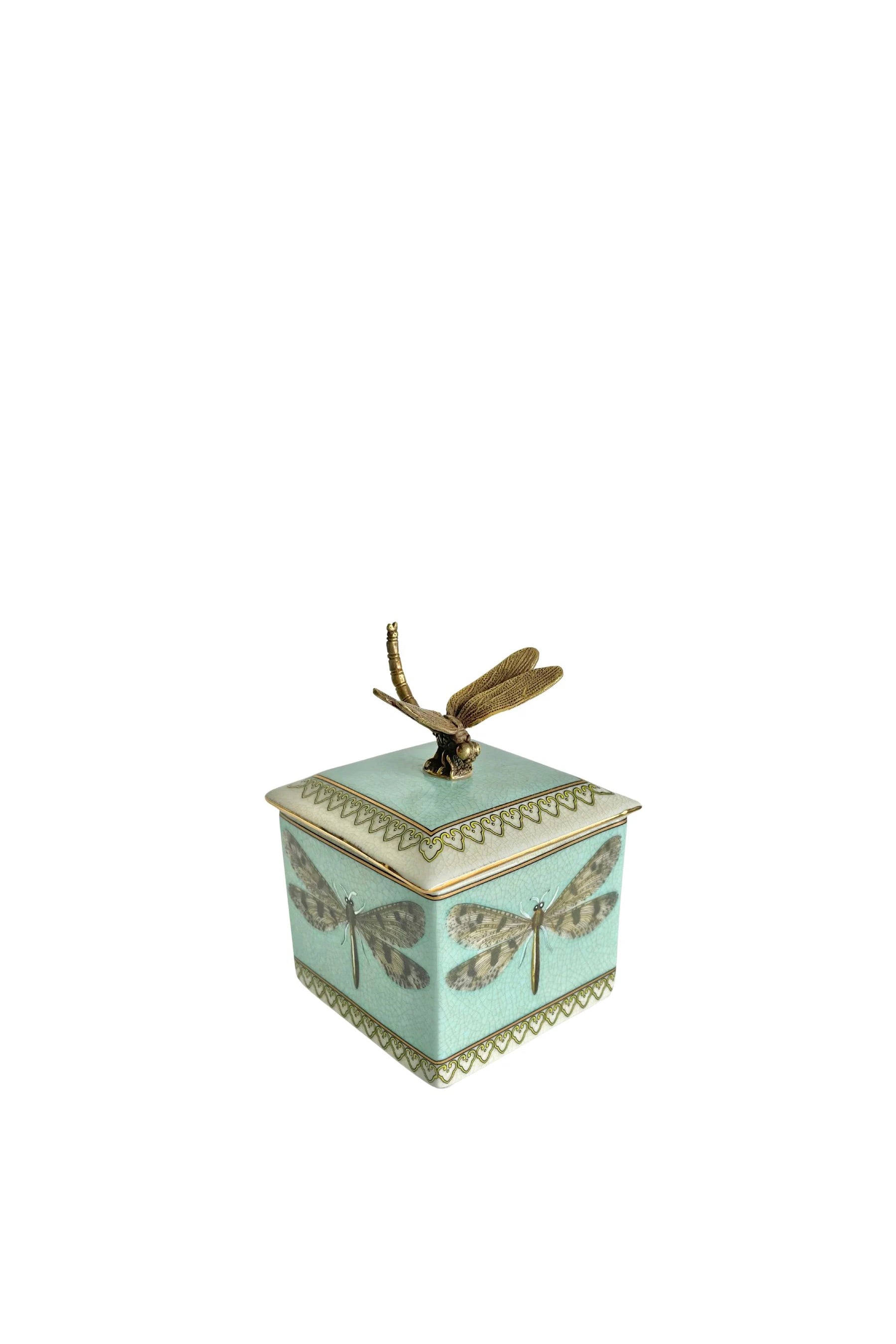 Premium Husk Dragonfly Box - Stylish Blue Storage Solution for Home & Office Organization | Perfect for Jewelry, Crafts, and Keepsakes
