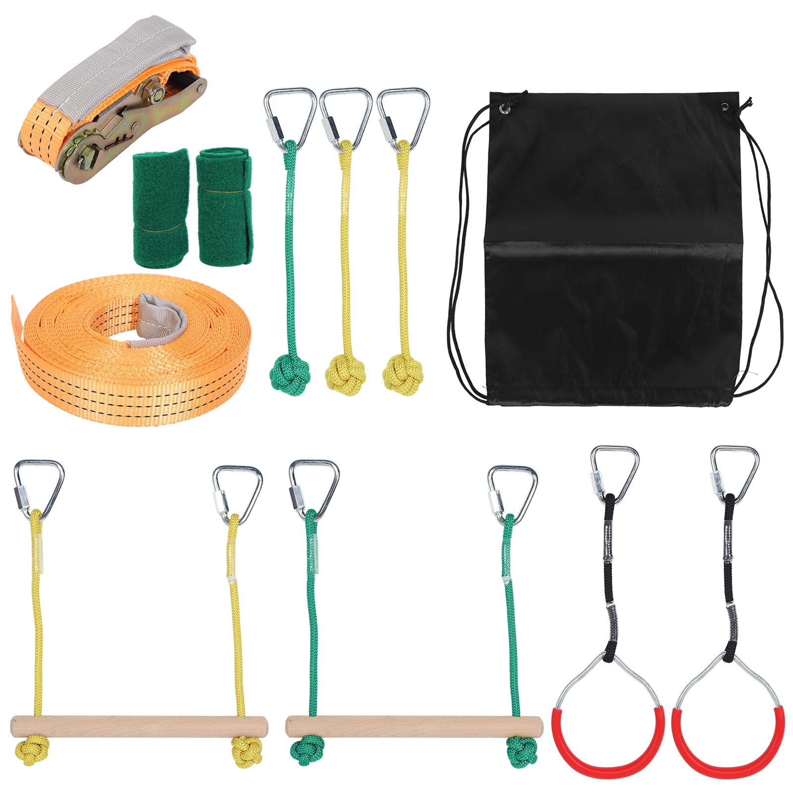 Anti-Slip Climbing Rope Set for Kids - Durable Outdoor Exercise Equipment with Safety Grip - Perfect for Backyard Obstacle Courses, Playgrounds, and Children's Fitness Training