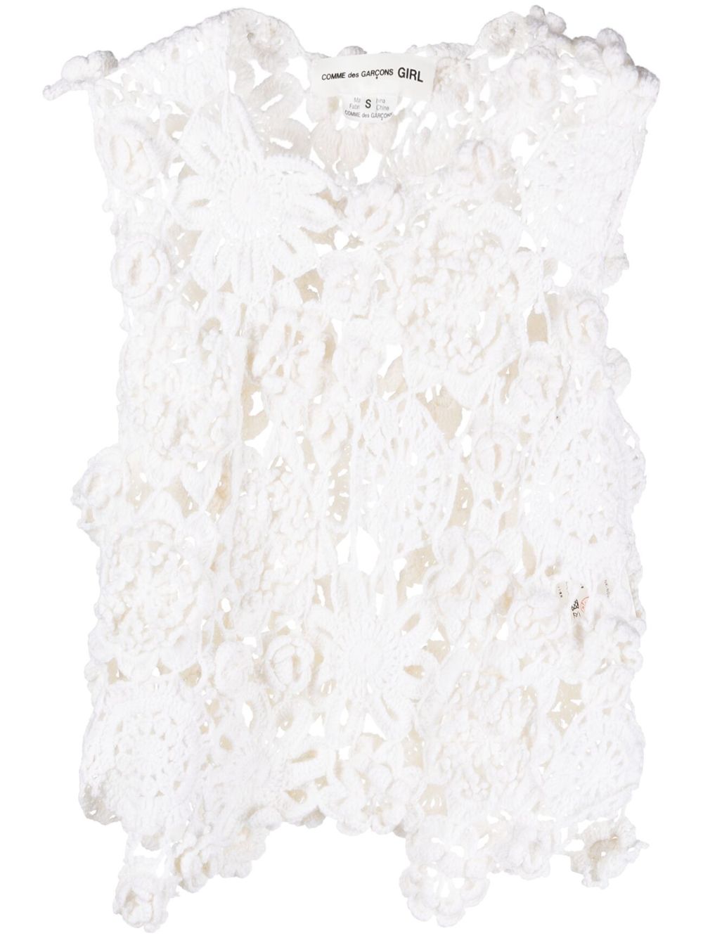 Comme des Garcons Women's White Top - Stylish Casual Shirt for Everyday Wear & Fashion Outfits