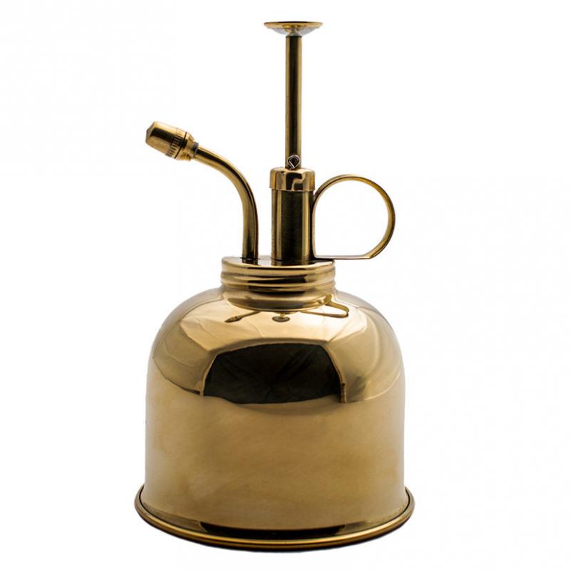 Brass Watering Can for Garden & Indoor Plants - Durable Metal Plant Watering Pot with Long Spout - Perfect for Flowers, Herbs, and Houseplants