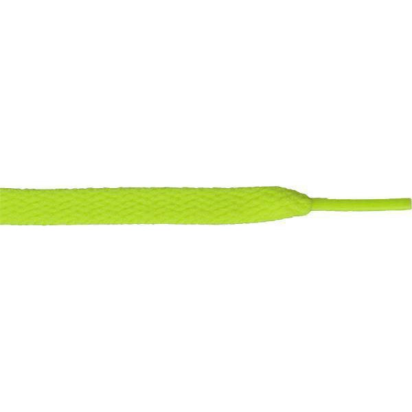 Neon Yellow Athletic Flat Shoelaces - 5/16 Inch Width (12 Pair Pack) - Perfect for Running Shoes, Sneakers & Casual Footwear
