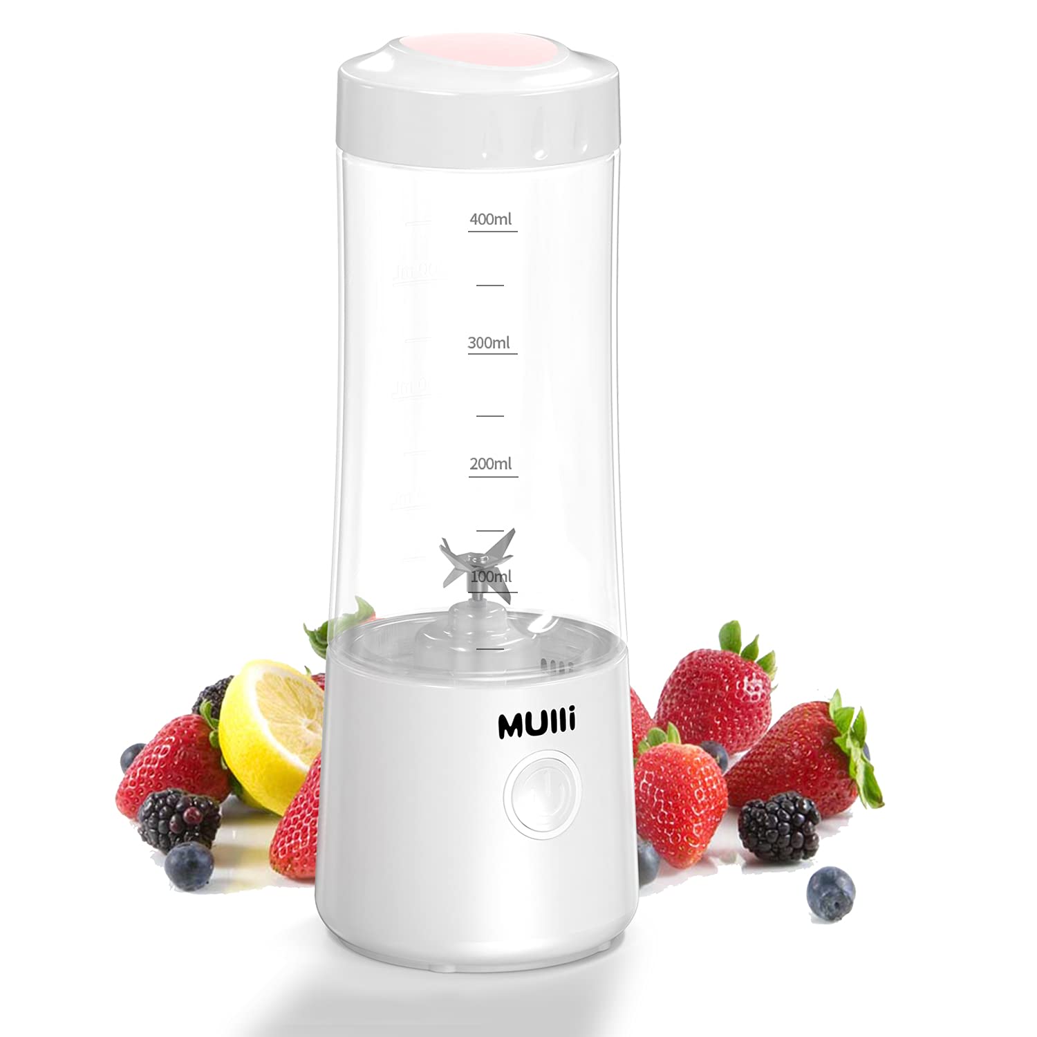 Mulli Portable Blender - USB Rechargeable Mini Blender with 6 Blades for Smoothies, Shakes & Baby Food | Perfect for Travel, Gym, Office & Home Use