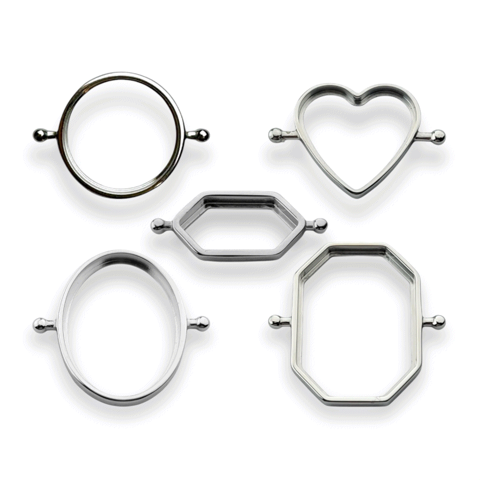 Bezel Sampler Set - Premium Jewelry Making Supplies for DIY Rings & Necklaces - Perfect for Jewelry Designers, Crafters & Hobbyists