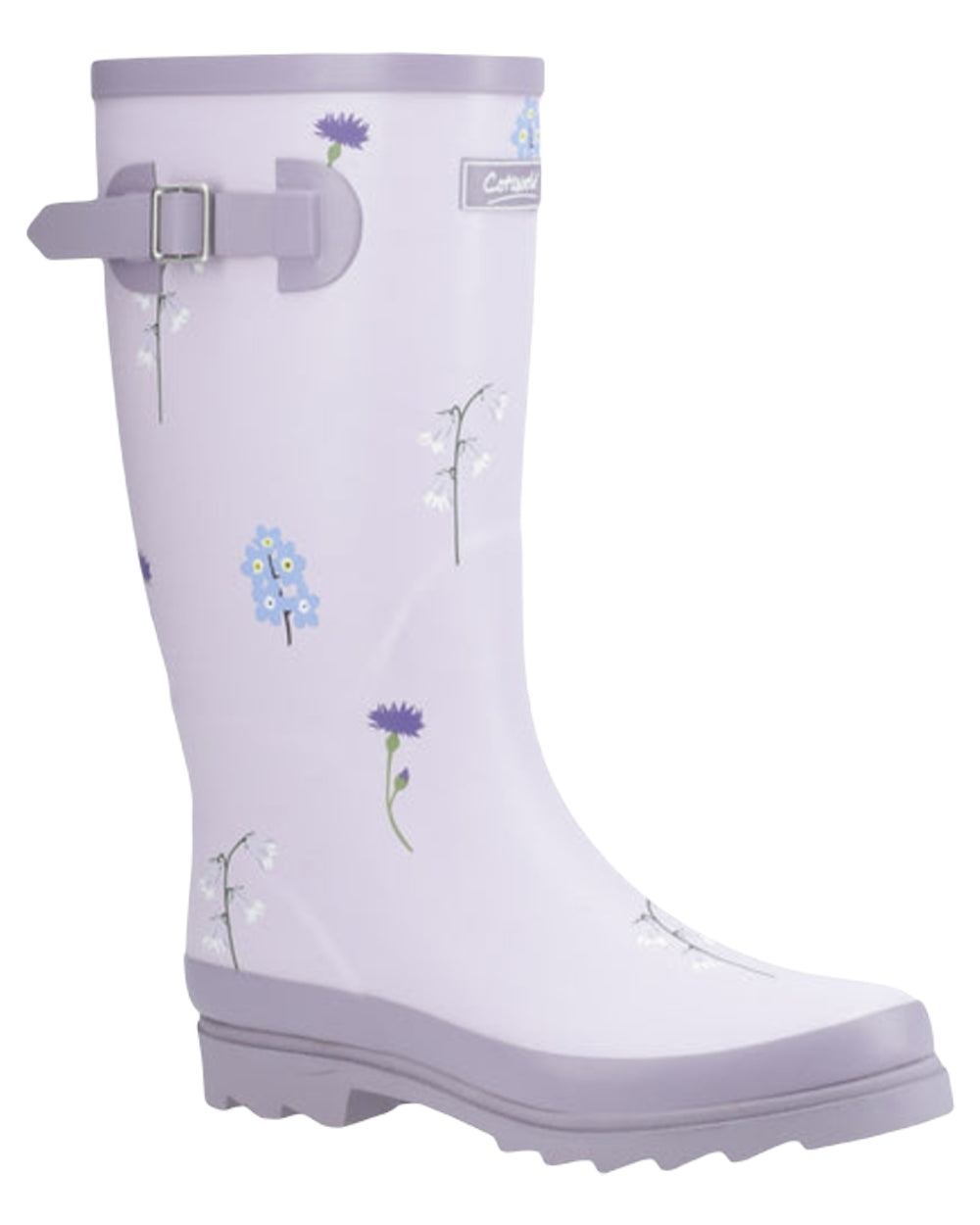 Cotswold Women's Wildflower Print Tall Rain Boots - Waterproof Garden & Outdoor Walking Wellingtons for Women