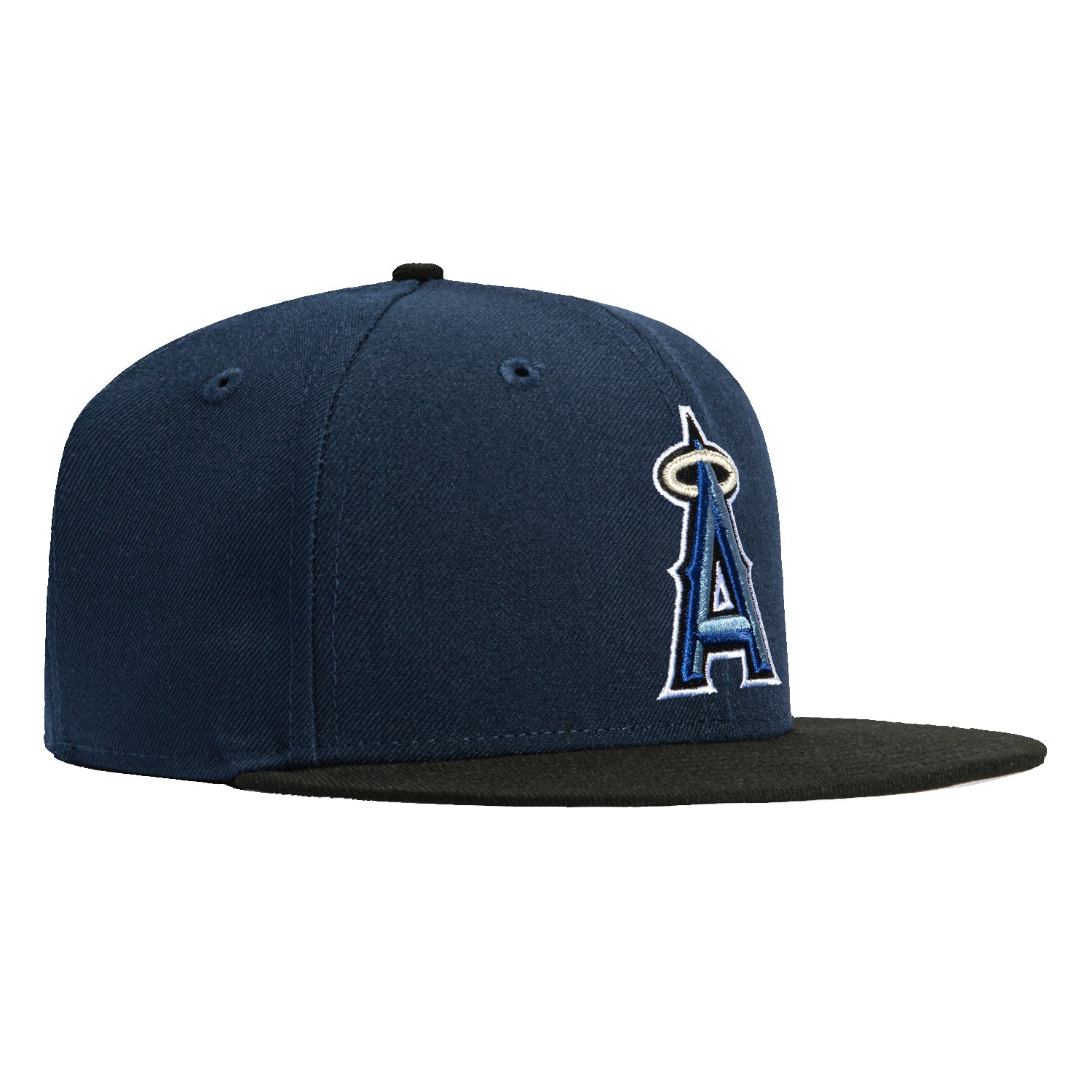 New Era 59Fifty Los Angeles Angels Baseball Cap - Navy, Black & White Adjustable Snapback Hat for Men & Women - Perfect for Baseball Games, Streetwear & Sports Fan Fashion