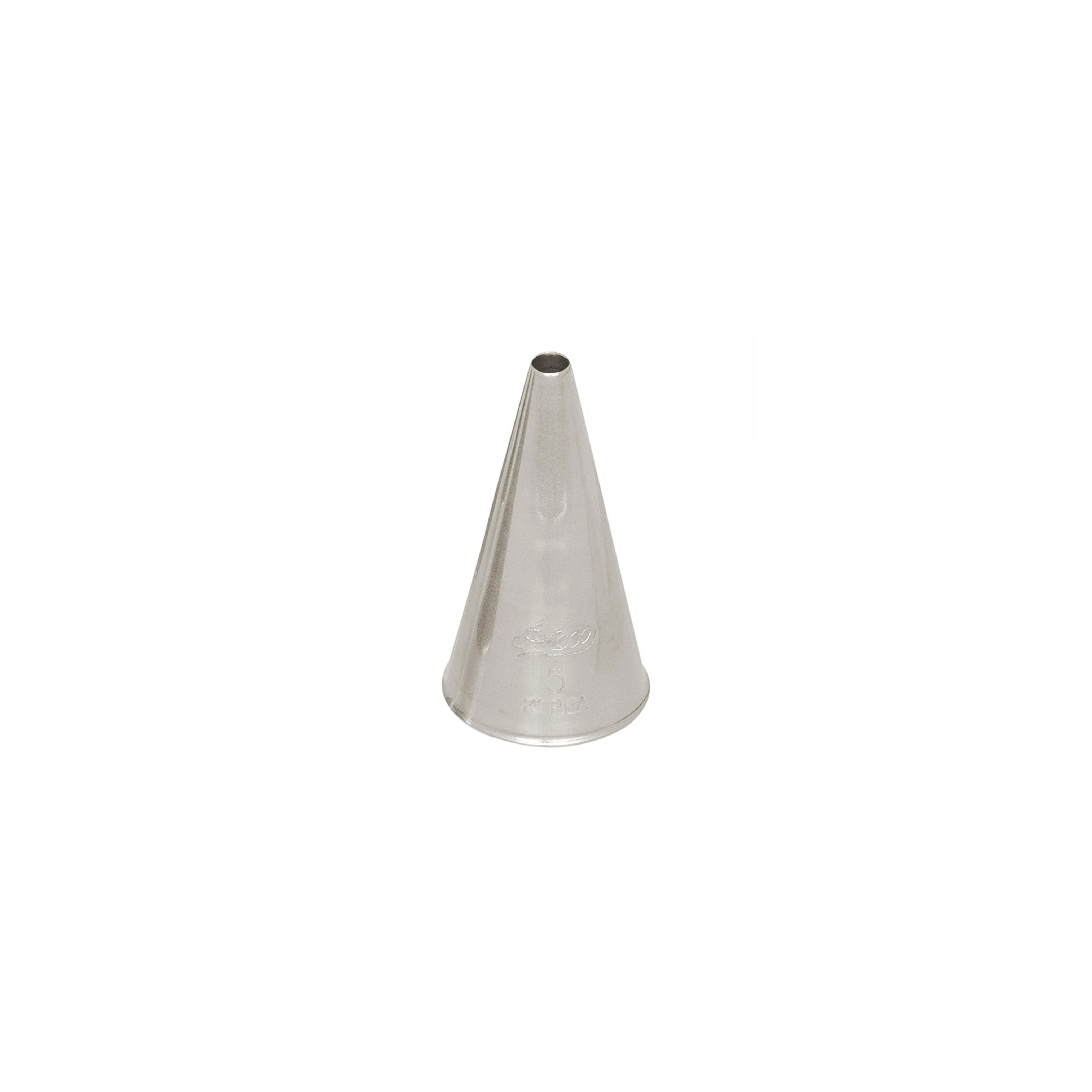 GUSTA SUPPLIES Stainless Steel #5 Plain Round Piping Tip for Cake Decorating, Cupcakes, Cookies & Pastry Icing - Professional Baking Tools