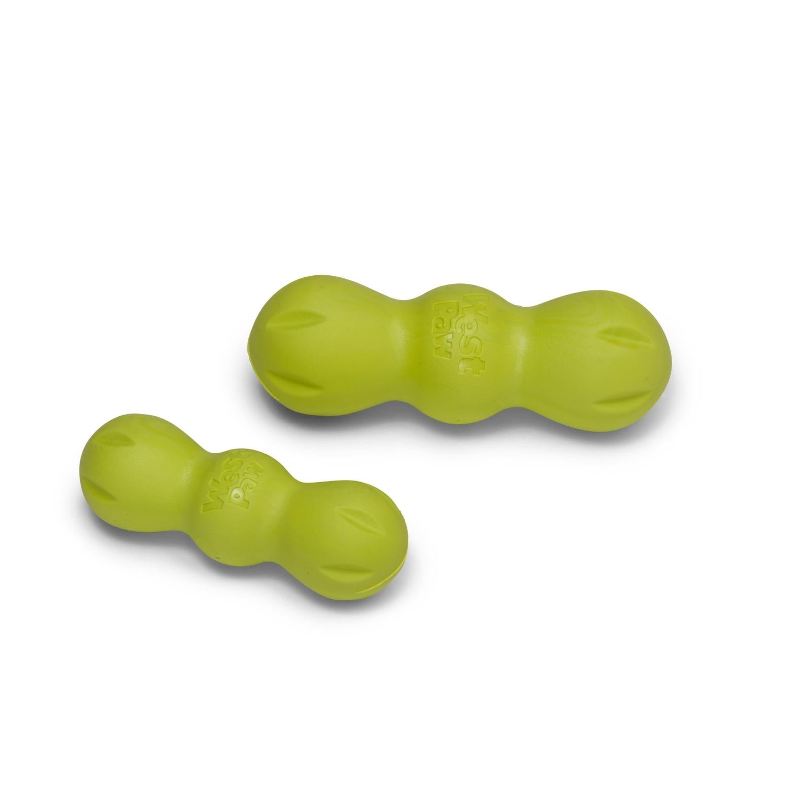 West Paw® RUMPUS Durable Dog Toy in Green - Super Tough Chew-Resistant Pet Toy for Aggressive Chewers, Fetch & Playtime