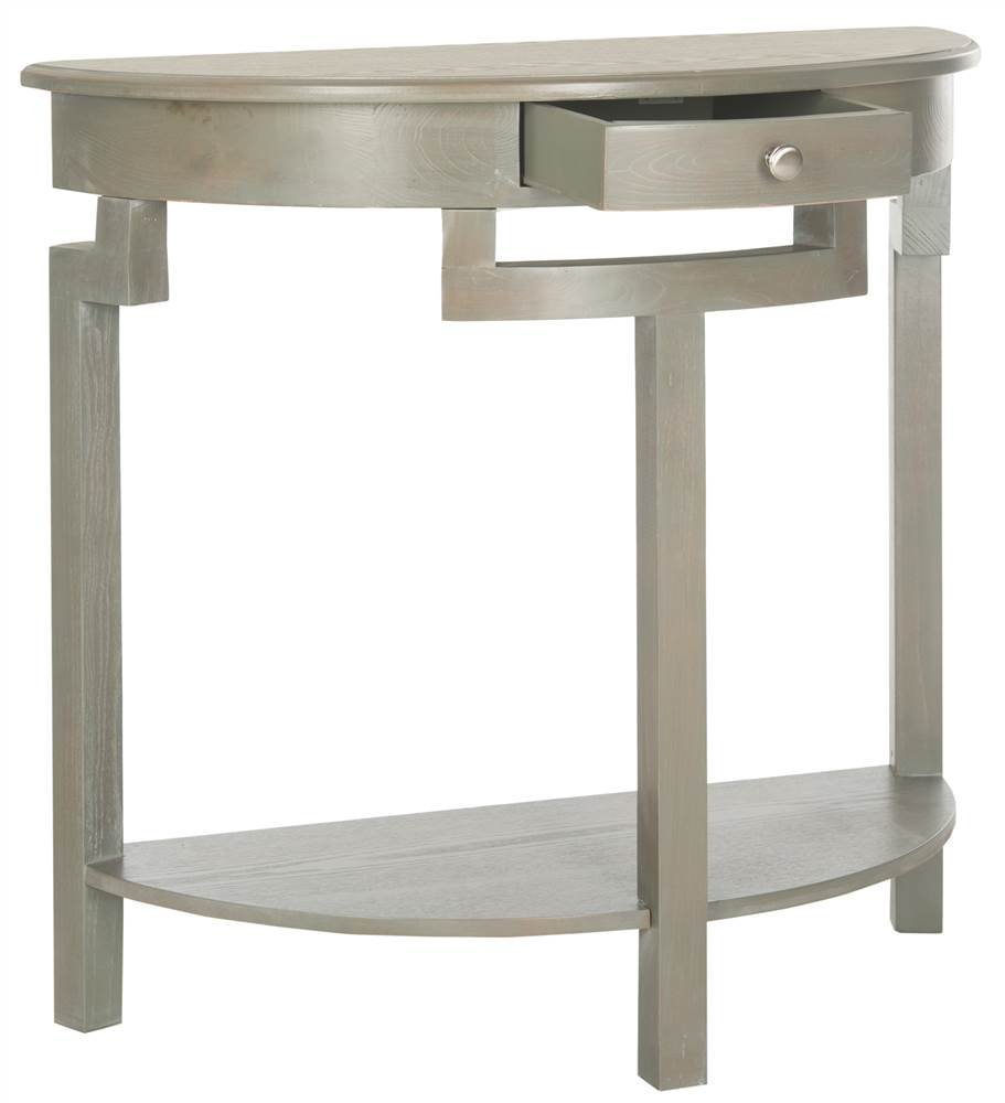 SAFAVIEH Home Collection Liana Ash Grey 1-Drawer Console Table - Modern Entryway Furniture for Hallway, Living Room & Foyer Decor