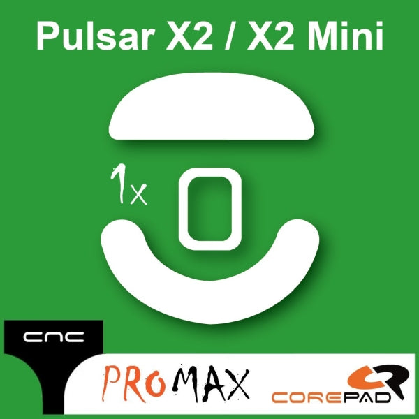 Corepad PRO MAX Skatez Mouse Feet - Compatible with Pulsar X2, X2 Mini, X2V2, X2V2 Mini, X2H, X2H Mini Gaming Mice - Smooth Glide for FPS, MOBA & Esports Gaming