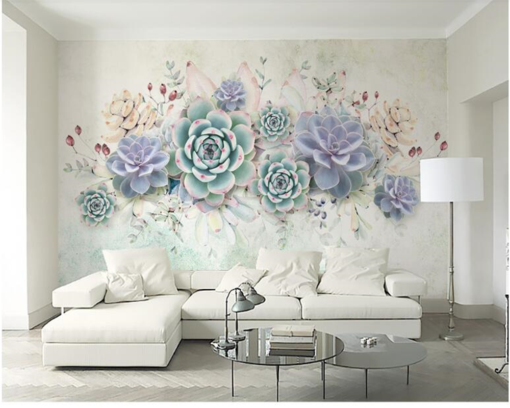 Exquisite Floral Wallpaper Mural - Beautiful Flower Decor for Living Room, Bedroom & Nursery | Peel and Stick Removable Wall Art