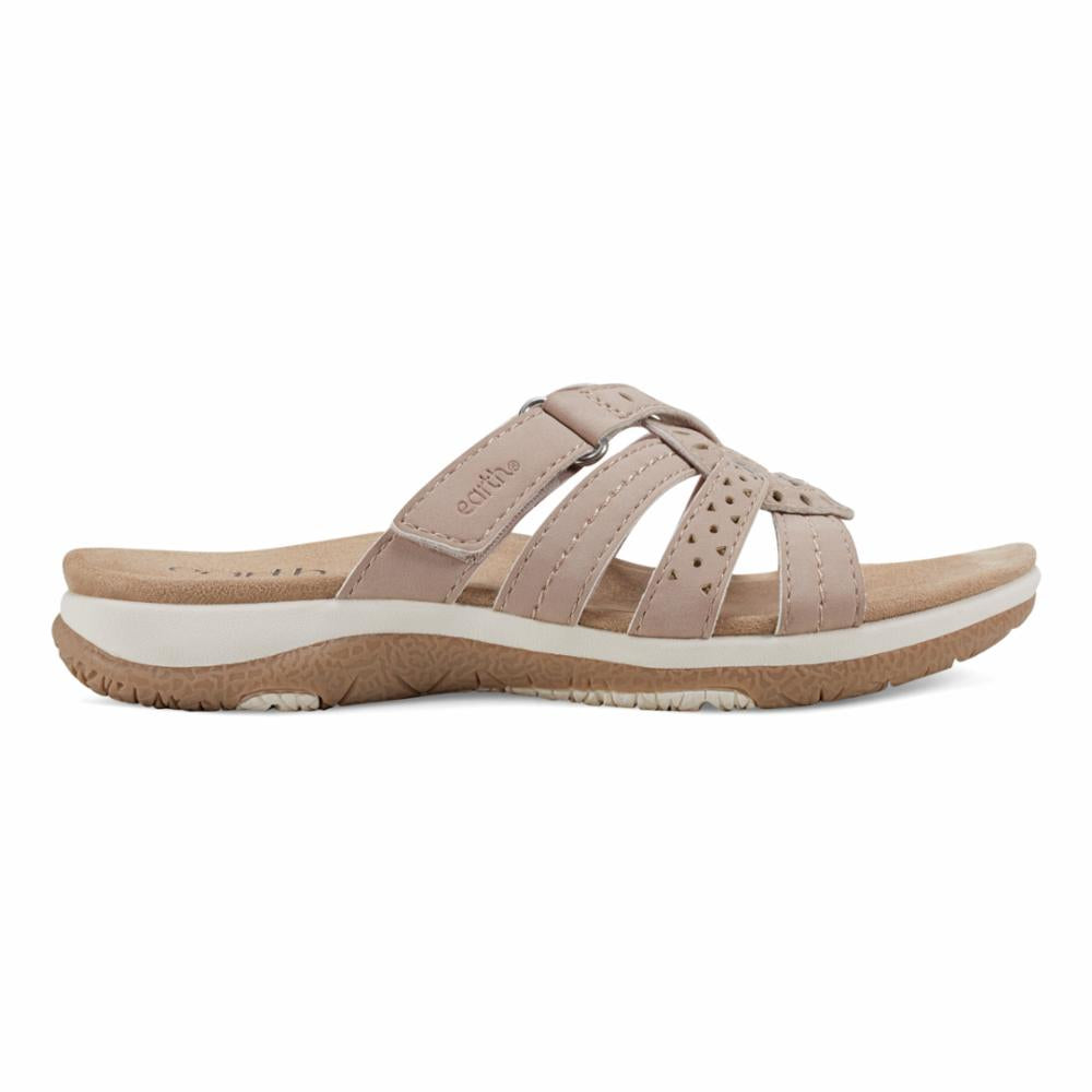 Earth Women's Sassoni3 Nude Wedge Sandals - Comfortable Casual Summer Shoes for Women | Perfect for Beach, Vacation, and Everyday Wear