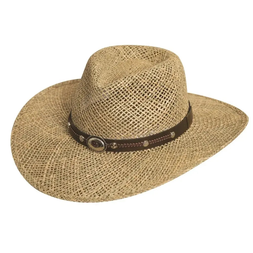 Silverado Siskiyou Straw Cowboy Hat for Men & Women - Western Style Summer Sun Hat for Outdoor, Rodeo, and Country Fashion
