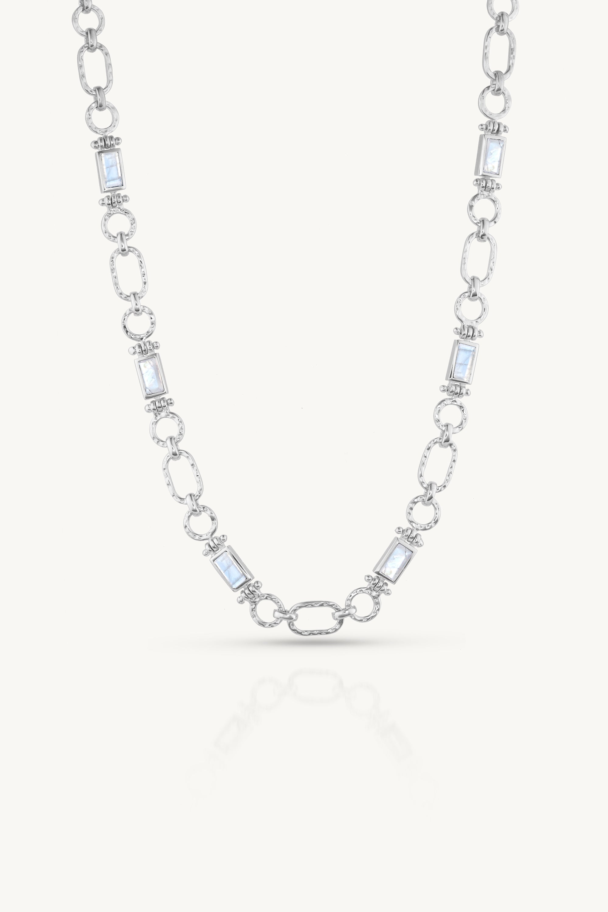 Petra Moonstone Silver Necklace for Women - Genuine Sterling Silver Pendant with Healing Stone - Perfect for Meditation, Yoga & Spiritual Gifts