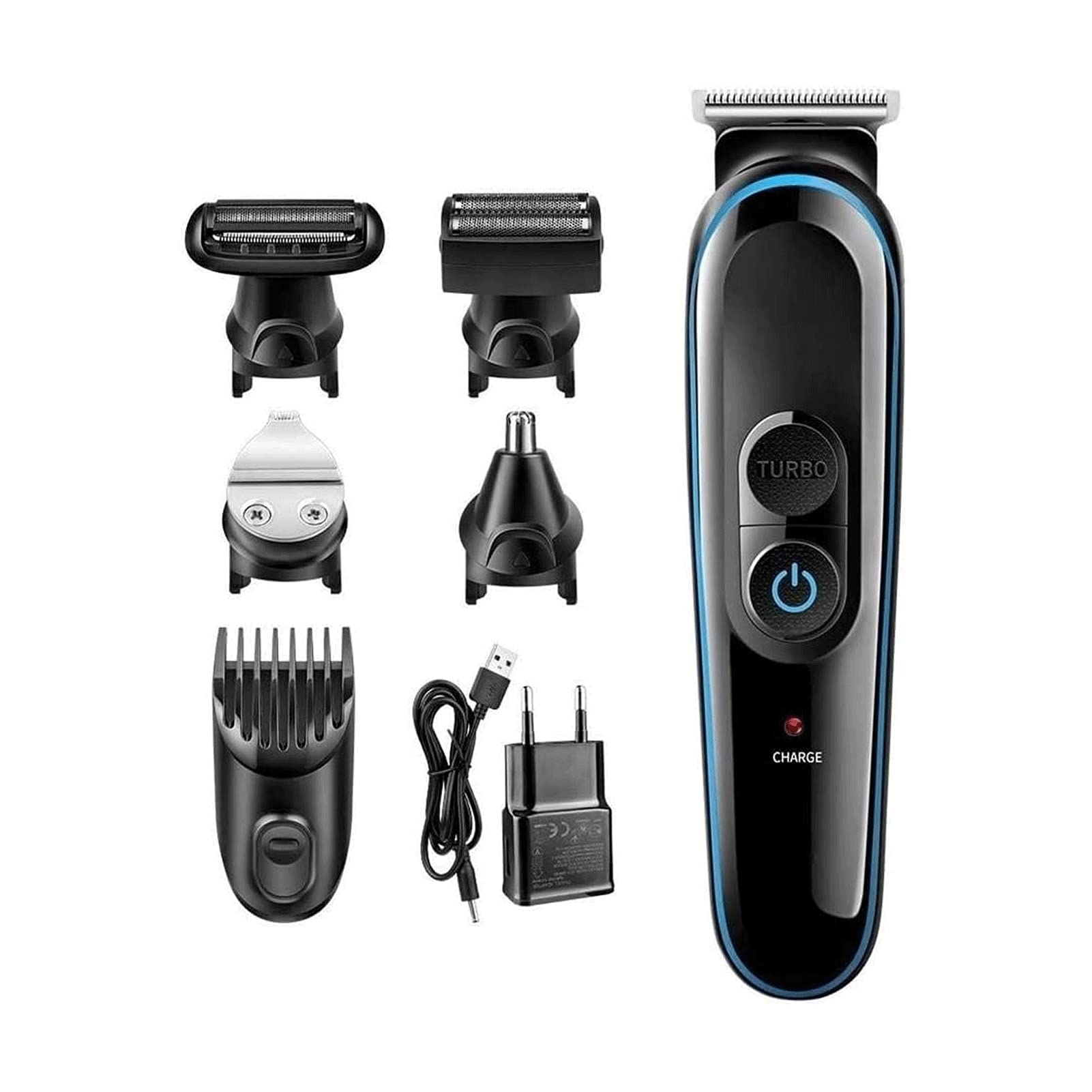MuslimStreet Cordless Electric Beard Trimmer & Hair Clipper Kit for Men - Precision Styling for Sideburns, Mustache & Facial Hair Grooming | Rechargeable Mustache Trimmer | Perfect for Home, Travel & Professional Use