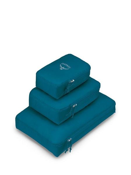Osprey Ultralight Packing Cube Set - Waterfront Blue | Travel Organizer for Backpacking, Camping & Business Trips | Durable & Compact Luggage Storage Solution
