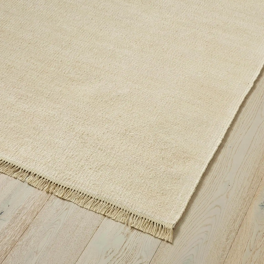 Emilio Handwoven Canvas Floor Rug 200cm x 300cm (6.5ft x 9.8ft) - Soft Bohemian Style Area Rug for Living Room, Bedroom & Home Decor