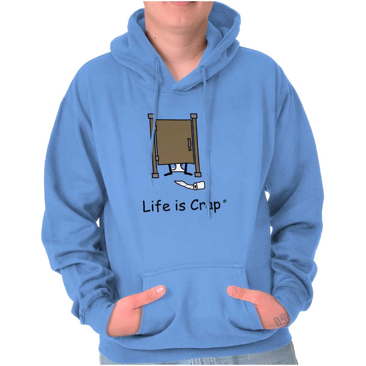 Funny Dropping Toilet Paper Print Hoodie - Unisex Bathroom Humor Sweatshirt for Women & Men | Perfect for Pajama Parties, Gag Gifts & Relaxing at Home