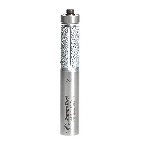 Amana Tool 44105 Diamond Coated Flush Trim Router Bit for Carbon Fiber & Fiberglass Cutting - Perfect for CNC Machining, Woodworking, and Composite Material Fabrication