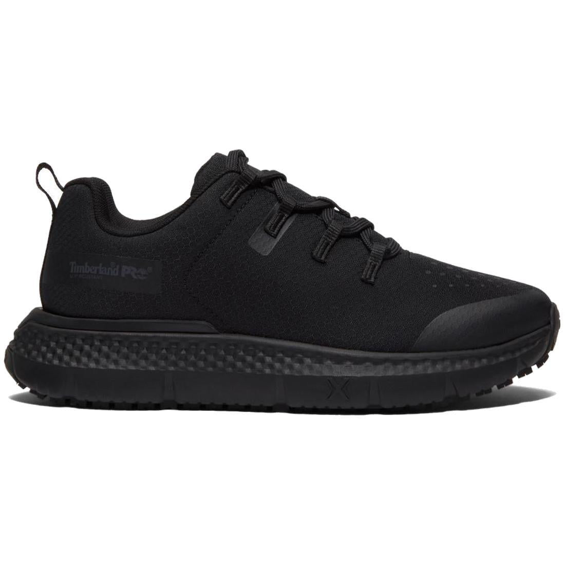 Slip Resistant Work Shoes for Women - Black Ripstop Non-Skid Safety Shoes for Nurses, Waitresses & Restaurant Workers