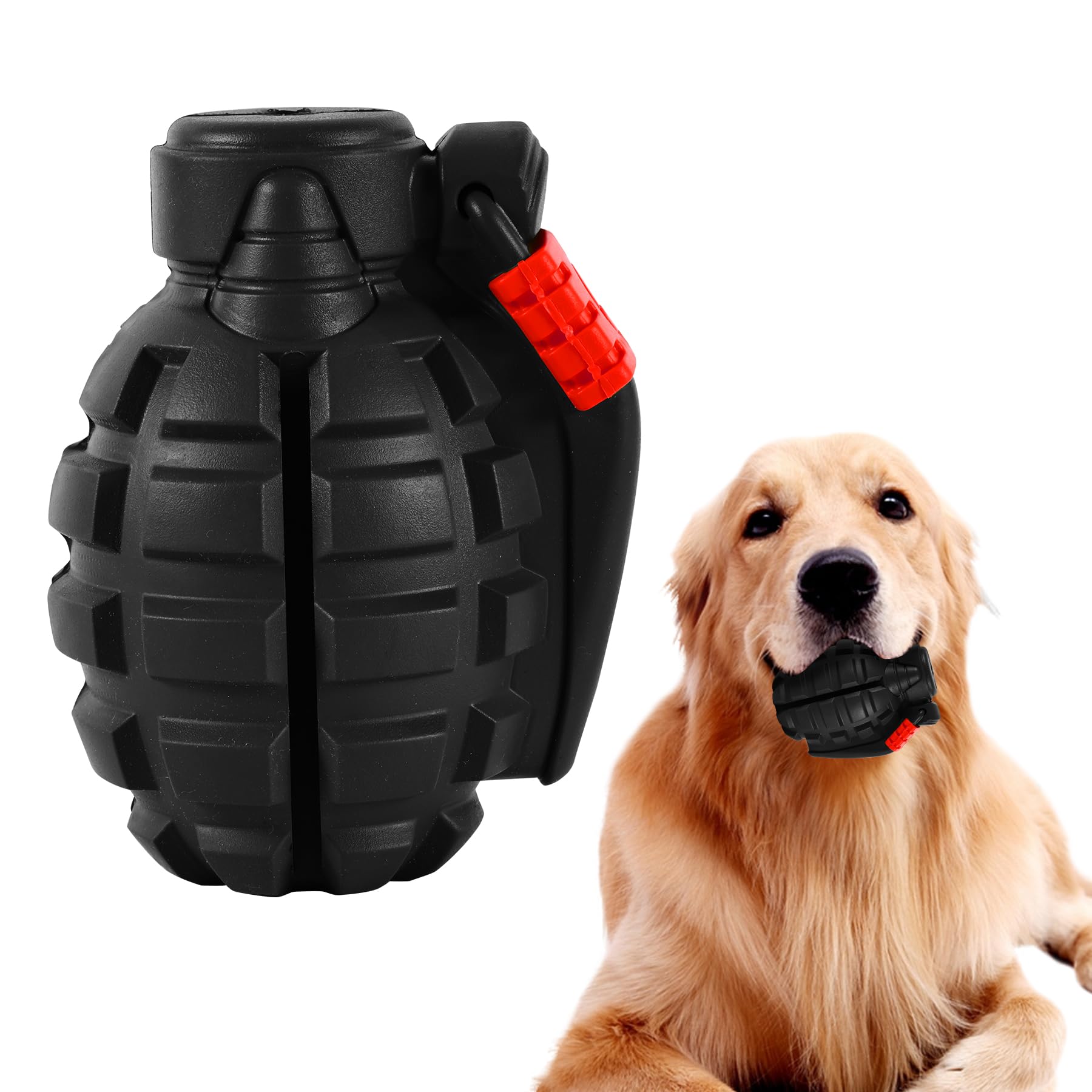 Indestructible Heavy Duty Dog Chew Toys for Aggressive Chewers - Durable Large Dog Toys for Aggressive Chewing, Black - Perfect for Outdoor Play and Training Sessions