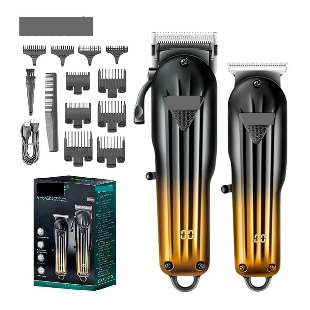 Professional V-G-R Combo Kit - Rechargeable Electric Hair Clipper & Beard Trimmer for Men (V-646 with Box) - Perfect for Home Haircuts, Barber Shops & Travel Grooming