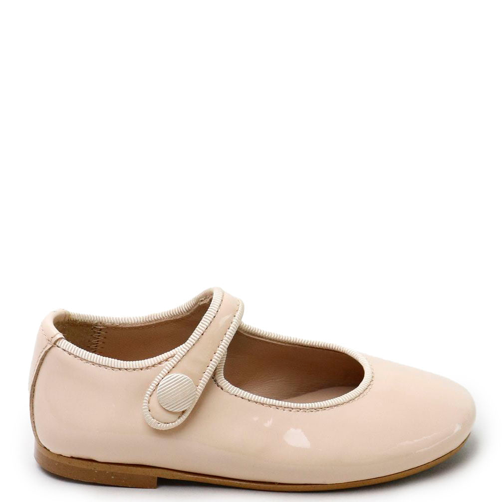 Nude Patent Mary Jane Shoes for Women - Elegant & Comfortable Dress Pumps for Work, Party, and Special Occasions