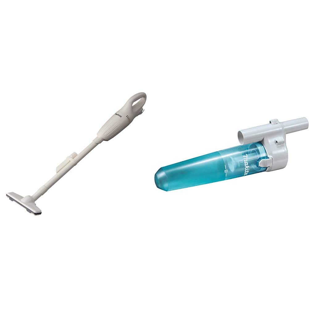 Makita LC01Z 12V Max Cordless Lithium-Ion Vacuum Cleaner - Tool Only with White Cyclonic Vacuum Attachment (191D74-7) - Perfect for Workshop, Garage & Home Cleaning Tasks