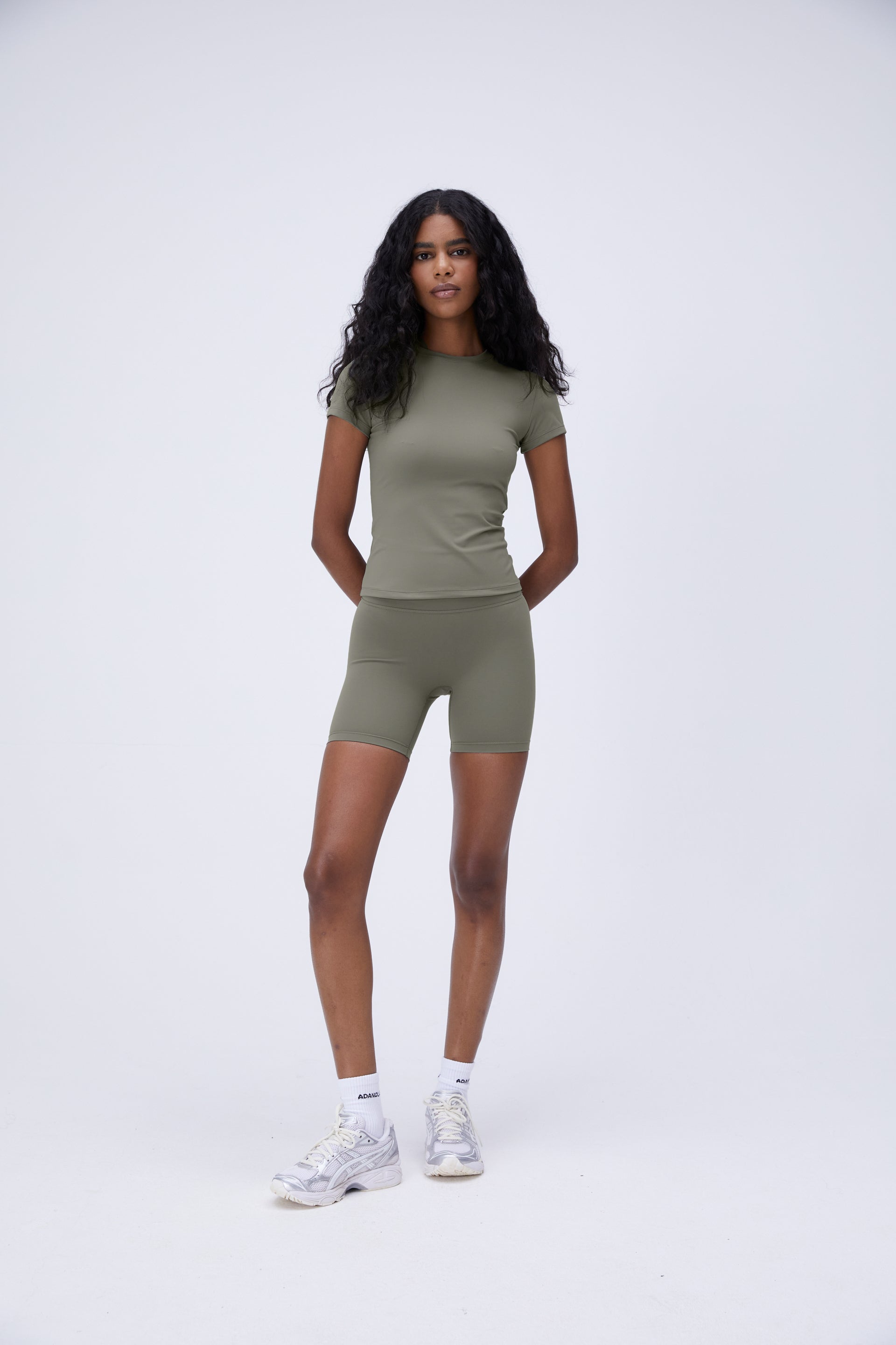 Best Olive Green Crop Shorts for Women - Comfortable & Stylish Summer Shorts for Outdoor Activities, Running, and Travel