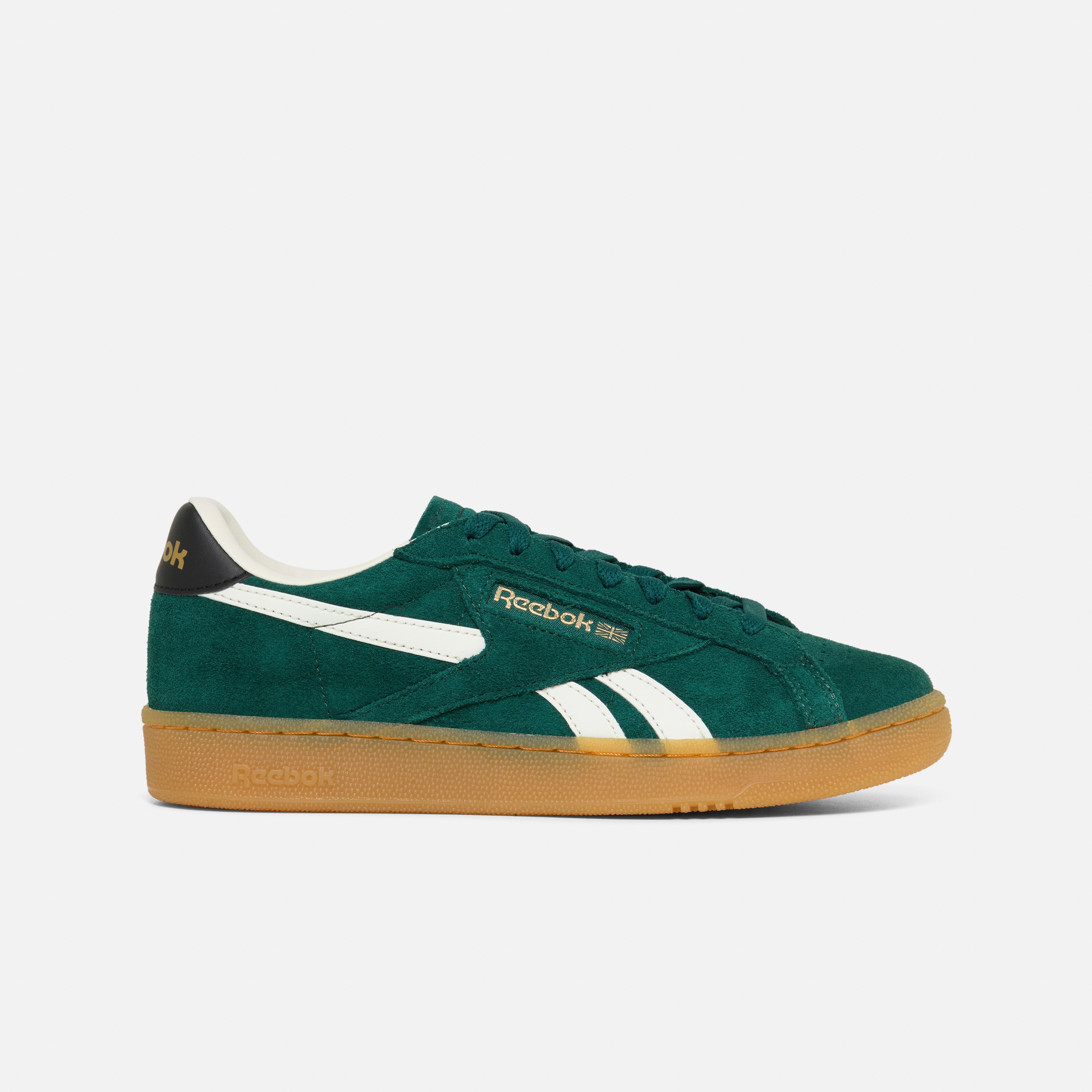 Reebok Club C Vintage Sneakers - Collegiate Green, Black & Gum Sole - Classic Retro Tennis Shoes for Men & Women | Perfect for Casual Wear, Gym & Street Style