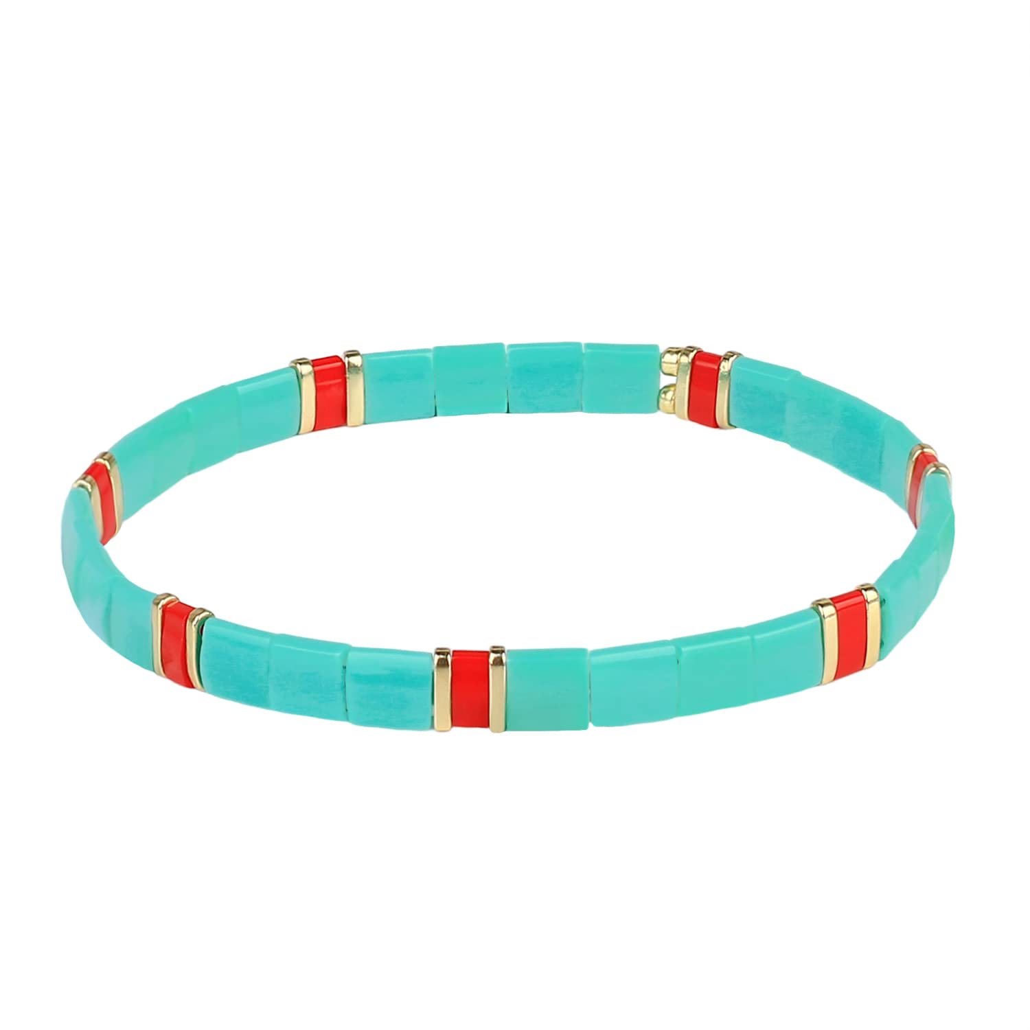 KANYEE Charm Bracelets for Women - Stretch Friendship Bracelets with Tila Beads, Fashionable Cuff Bracelet Set - Perfect Birthday Gifts for Her, Best Friend & Loved Ones | Great for Everyday Wear, Special Occasions & Gift Giving