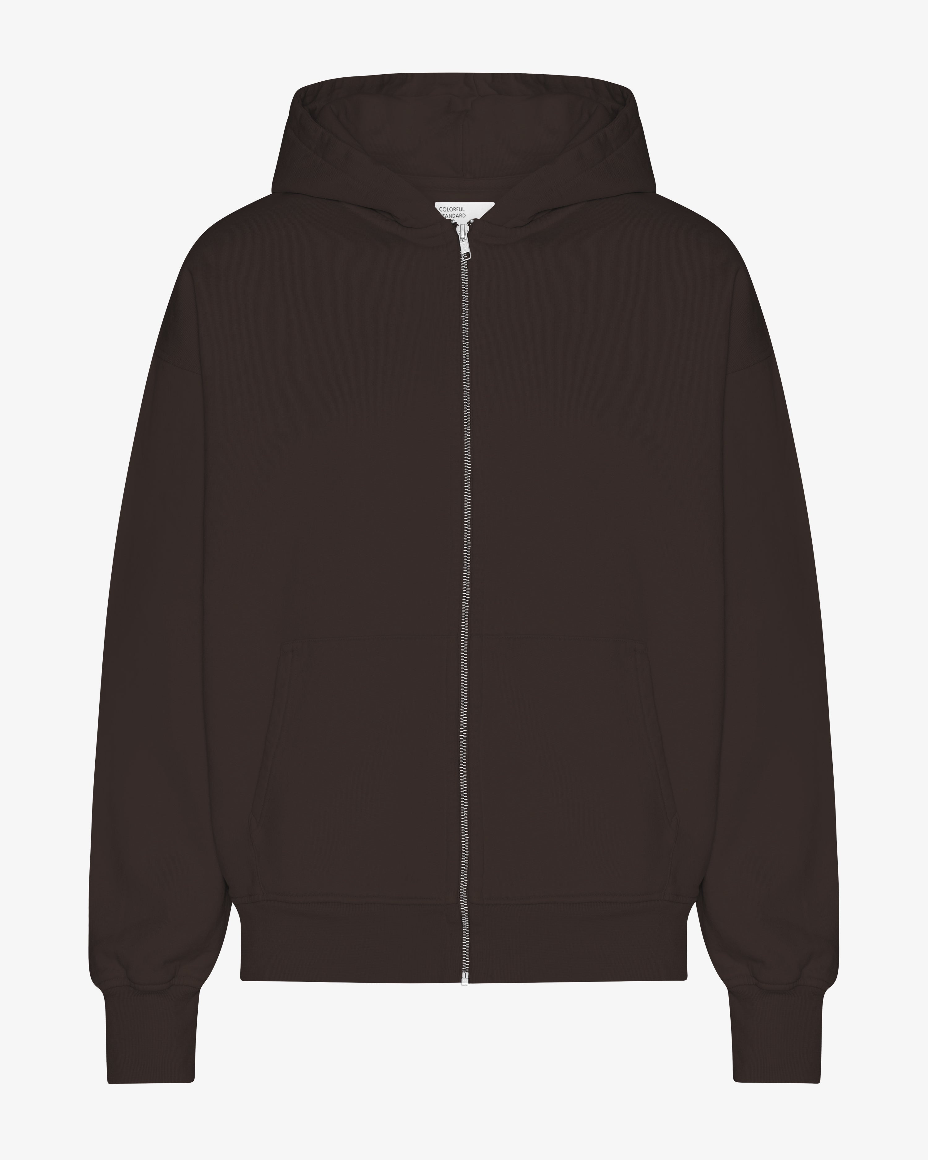 Organic Oversized Zip Hoodie - Coffee Brown | Cozy & Stylish Pullover for Men & Women | Perfect for Casual Wear, Lounging & Outdoor Activities