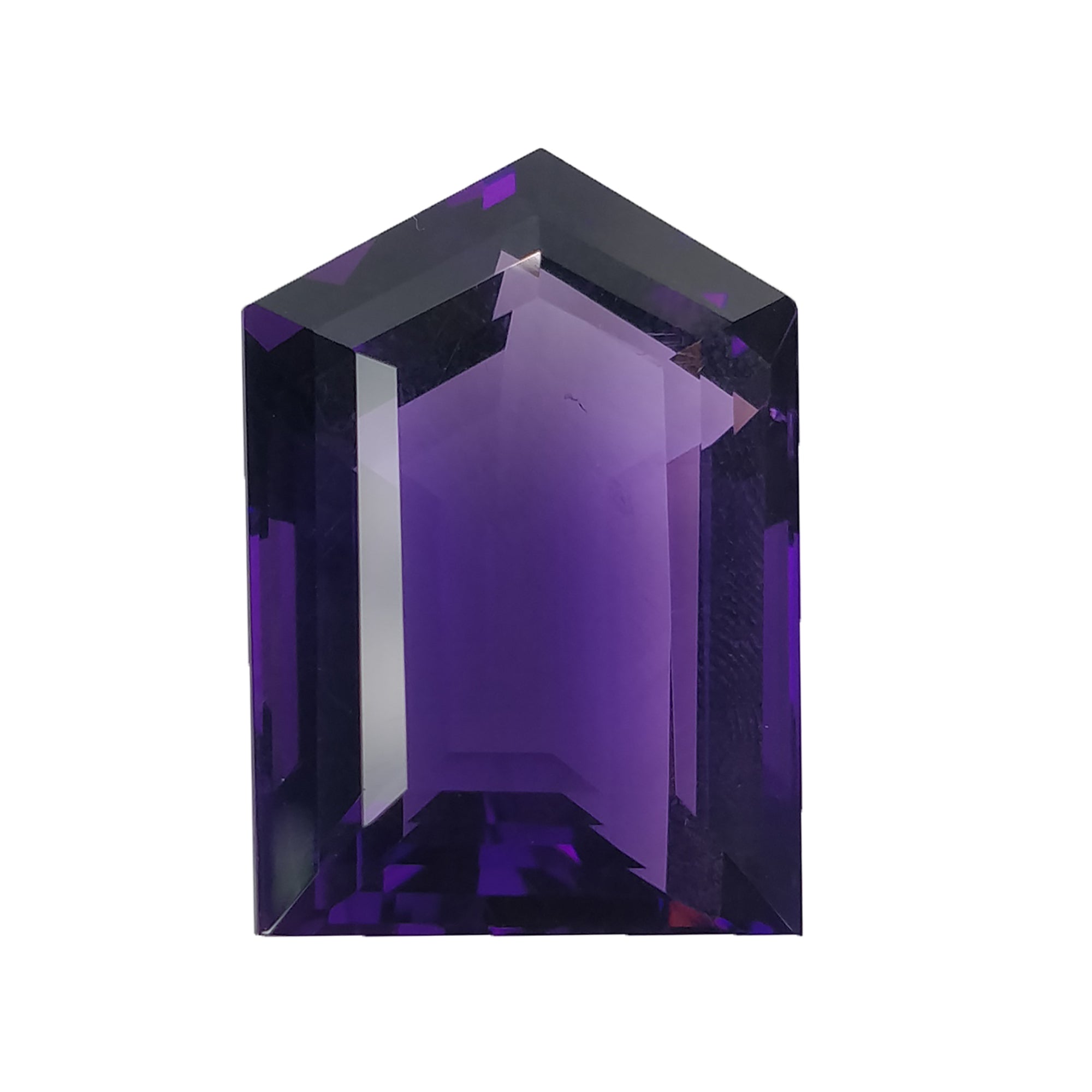 Natural Untreated Amethyst Gemstone 41.80cts - Normal Cut Quartz Crystal 26x18mm Uneven Shape for Jewelry Making, Healing Crystals & Spiritual Decor