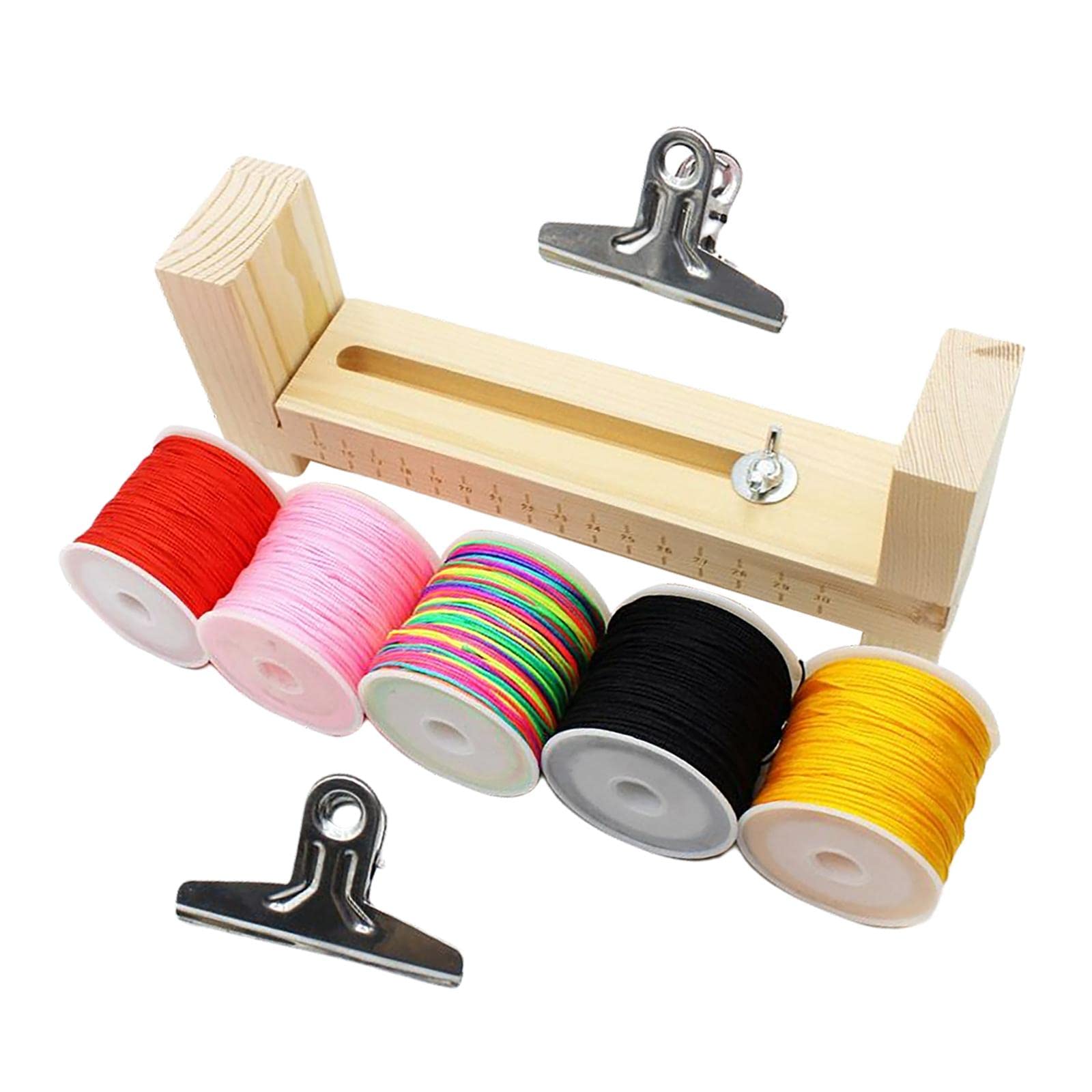 Newmind Wristband Maker Kit - Wooden Paracord Bracelet Jig Tool for DIY Braiding & Knitting | Perfect for Camping, Survival Gear & Handmade Gifts