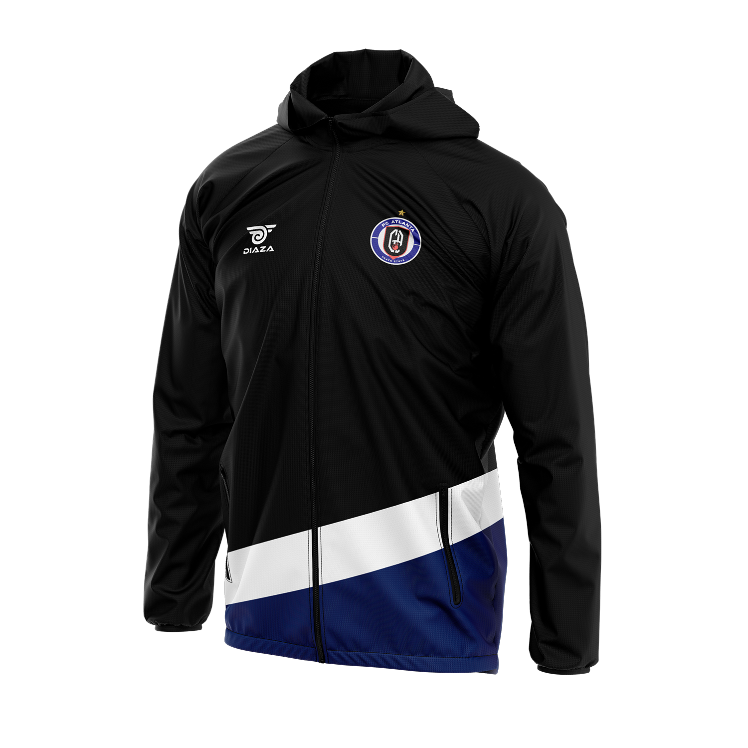 FC Atlanta Windrunner Adult Jacket - Lightweight Waterproof Windbreaker for Men & Women - Perfect for Running, Hiking, and Outdoor Activities