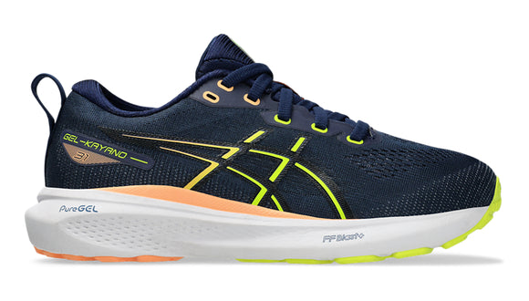 ASICS Gel Kayano 31 GS Running Shoes for Kids - Blue Expanse/Black - Lightweight Cushioned Sneakers for School, Sports & Daily Activities