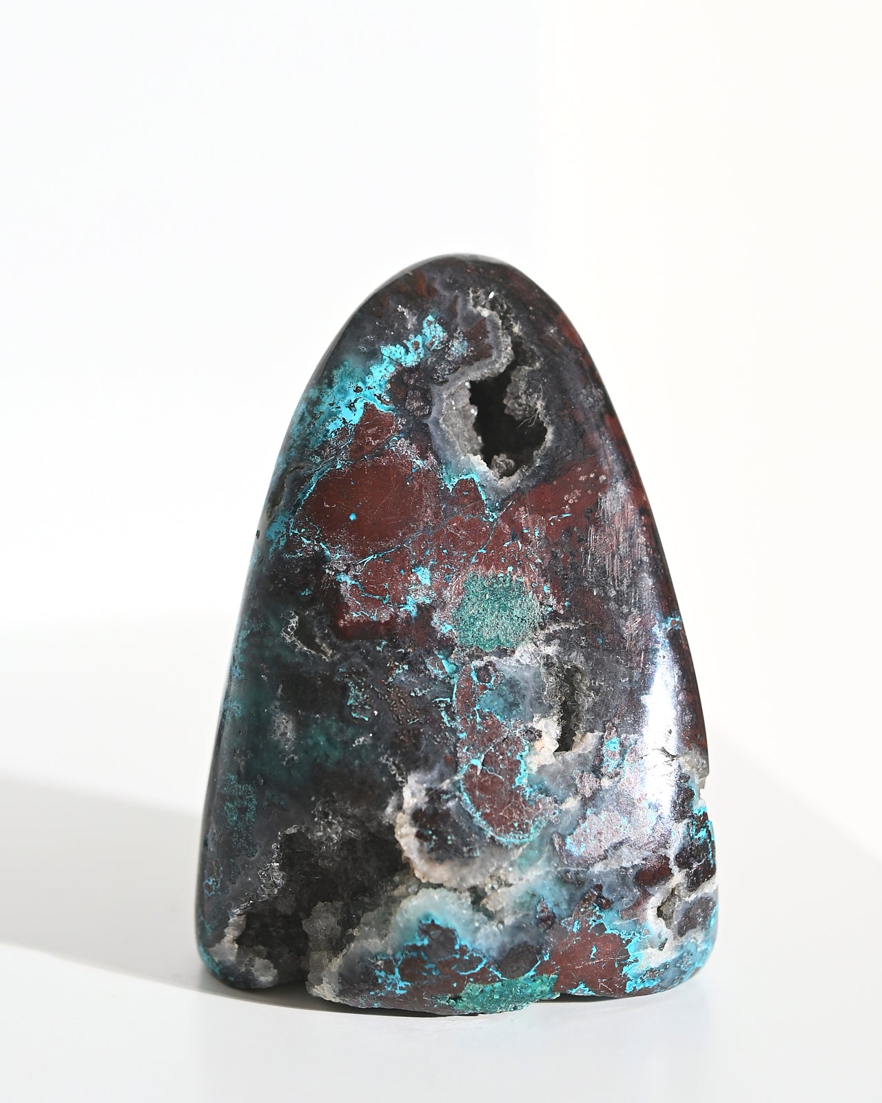 Natural Chrysocolla Freeform Stone - 4 Inch Healing Crystal for Meditation, Jewelry Making & Home Decor | Spiritual Energy & Stress Relief
