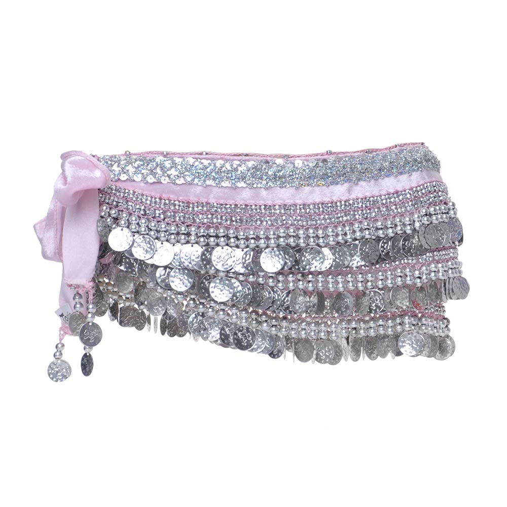 Belly Dance Hip Scarf with Multi-Row Silver Coins, Elegant Dance Skirt for Performances, Perfect Gift for Dancers and Fitness Enthusiasts, Ideal for Belly Dance Classes, Performances, and Cultural Events