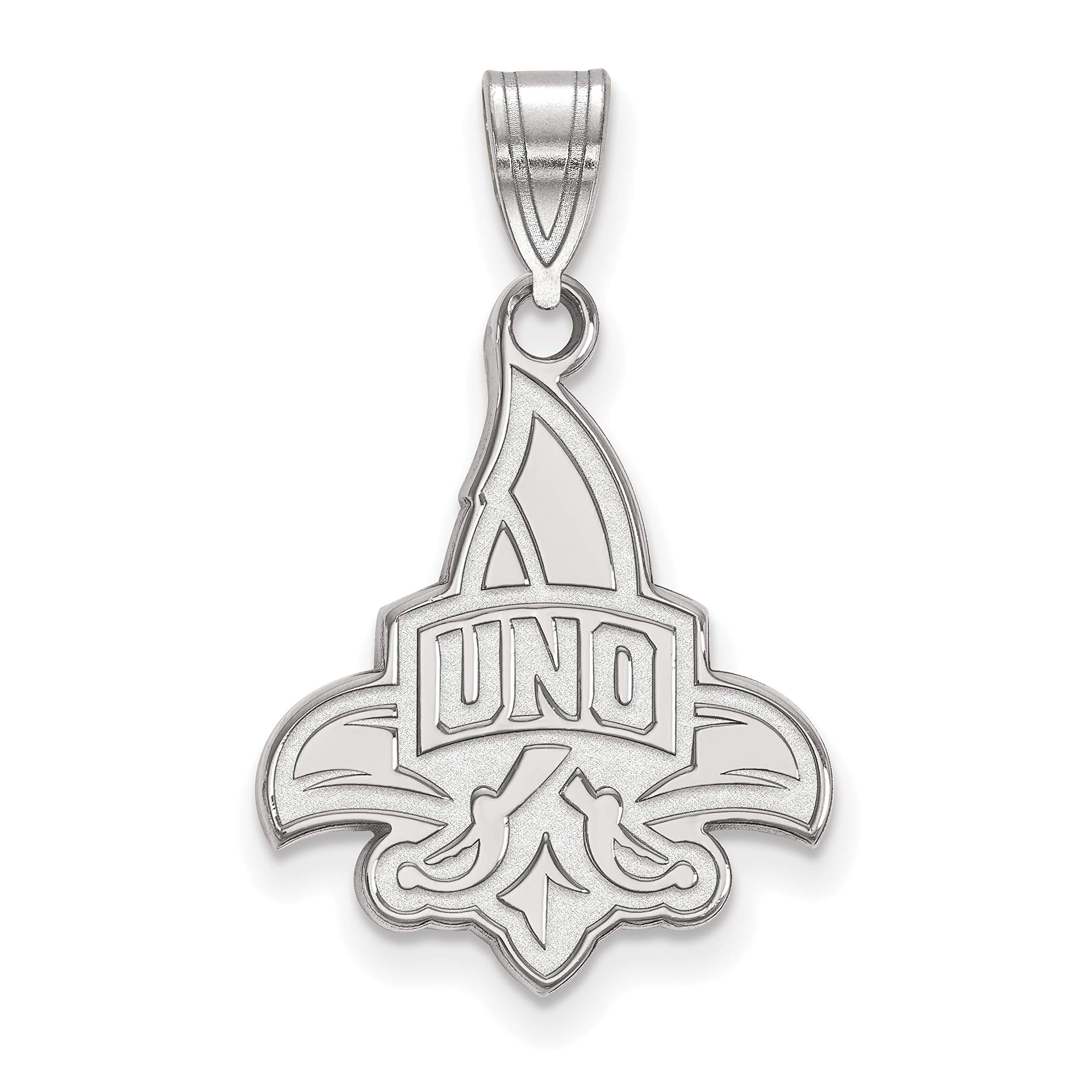 University of New Orleans Privateers Sterling Silver Mascot Pendant - Perfect for Alumni Gifts, School Spirit Jewelry & Sports Fan Accessories